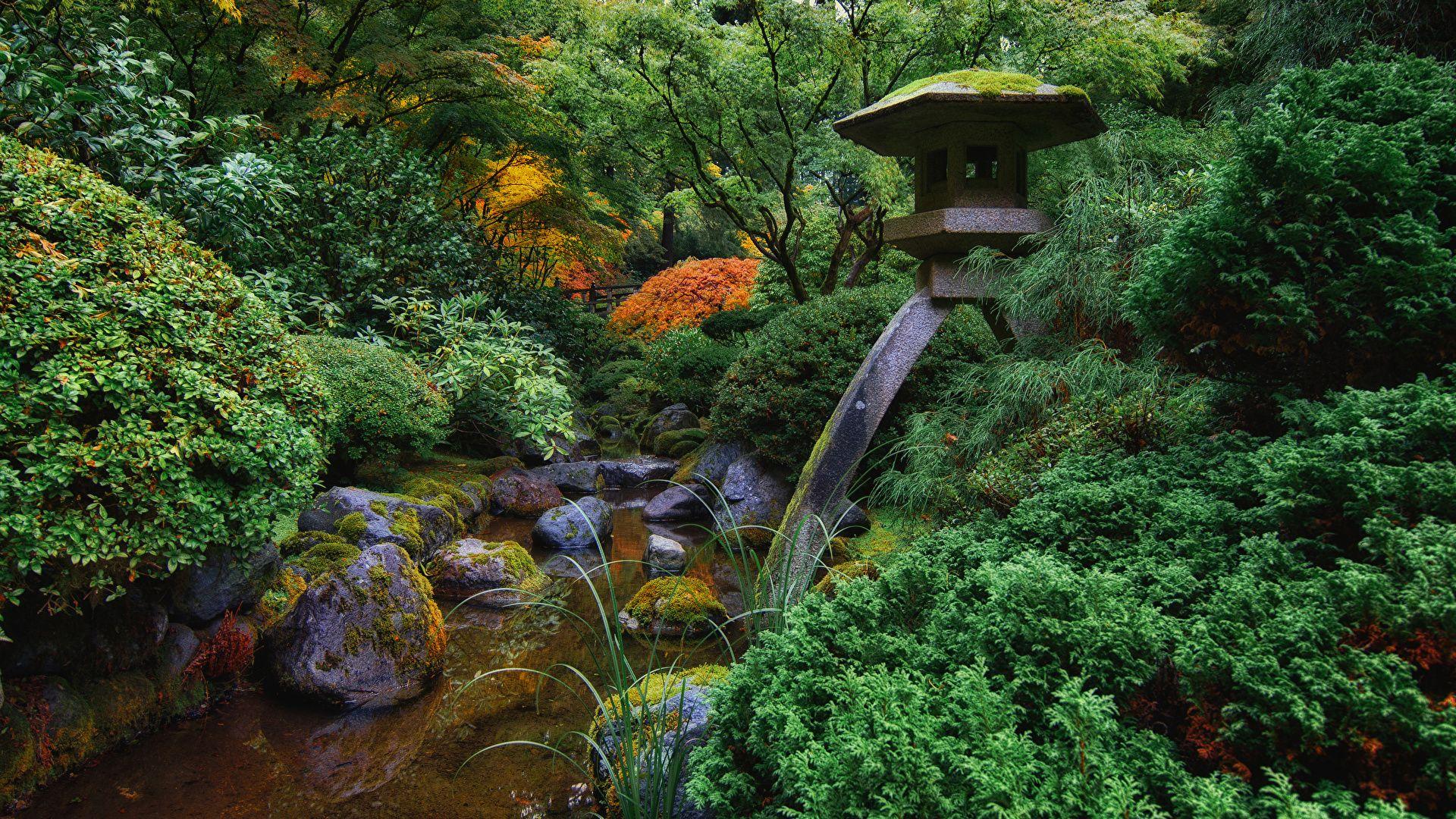 1920x1080 Picture USA Portland Japanese Garden .