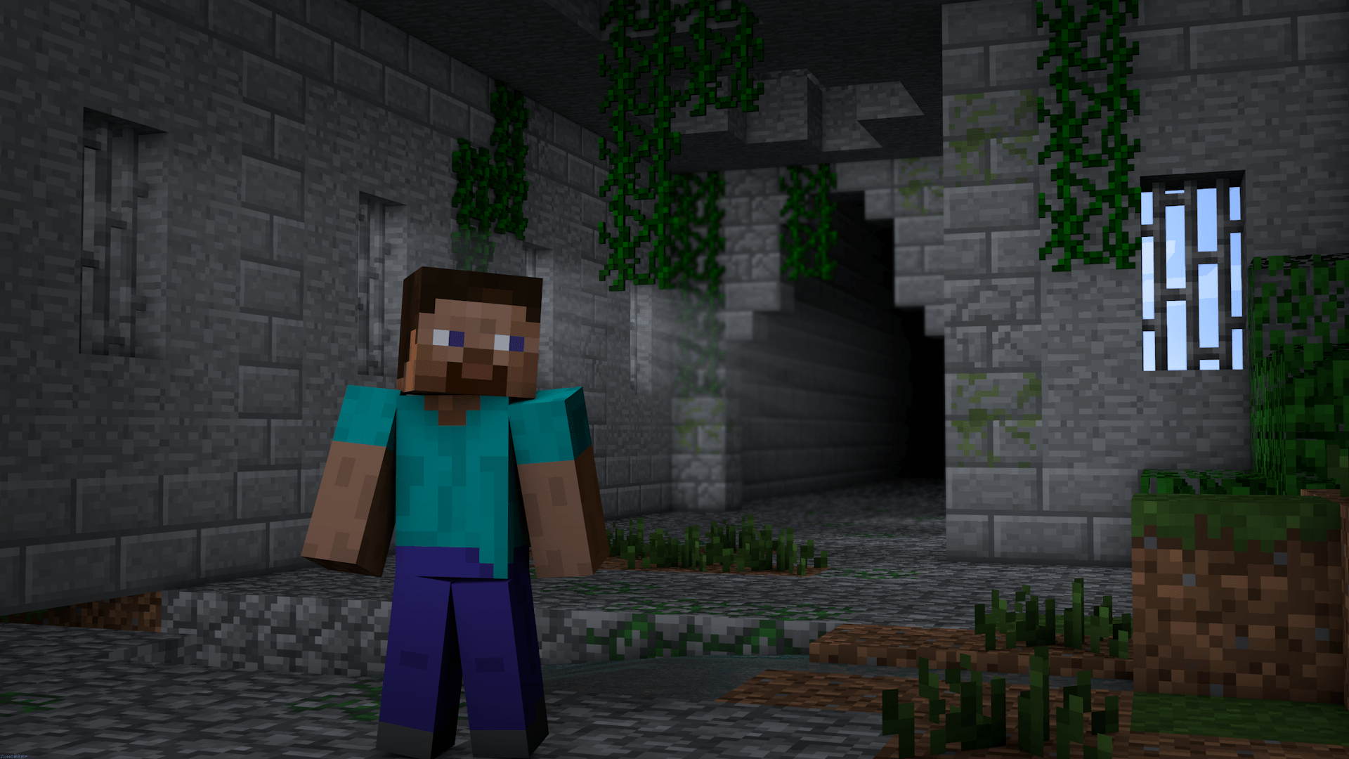 1920x1080 Minecraft Steve Wallpaper Group Wallpaper