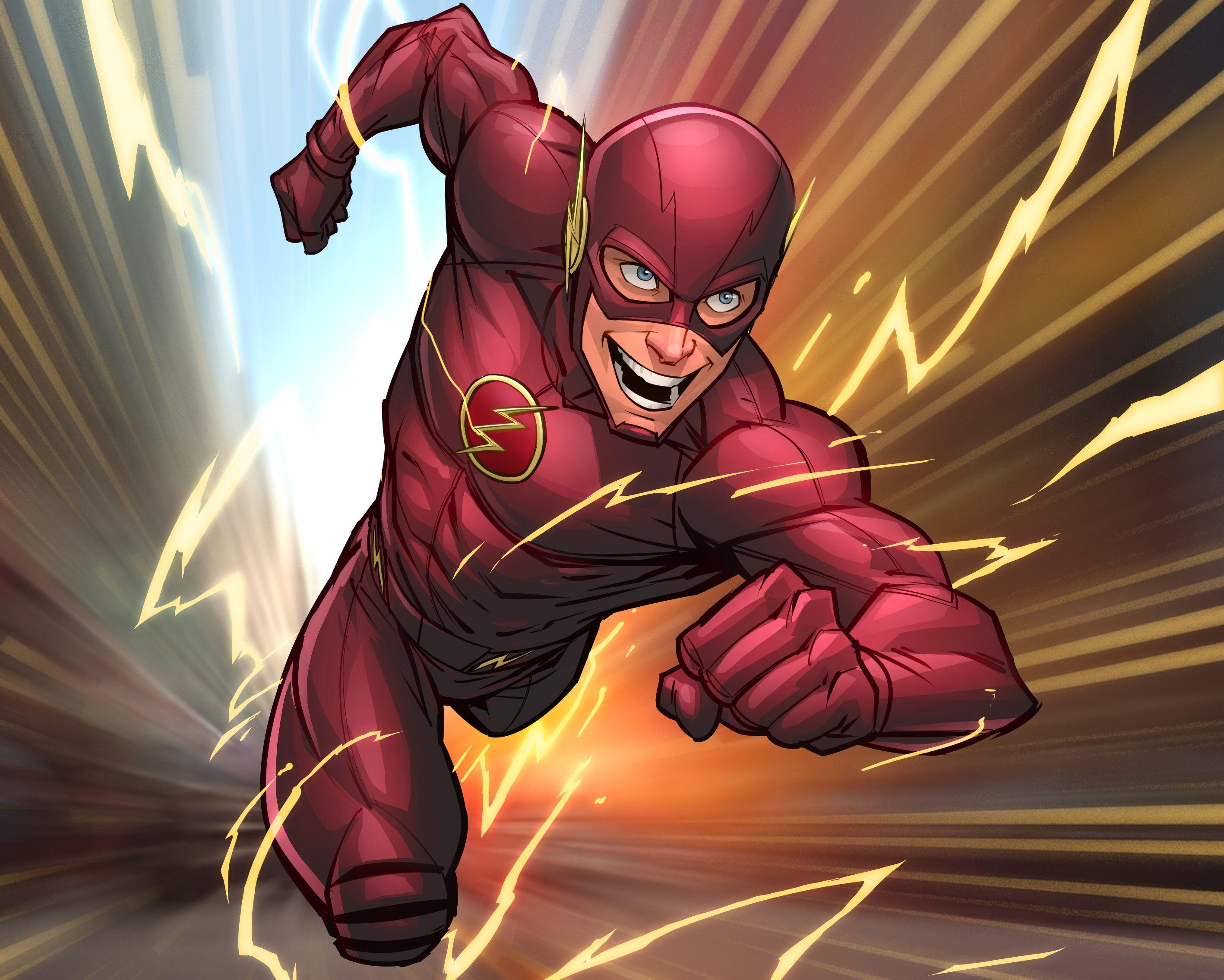 2835x2271 Flash Comic Art, HD Superheroes, 4k
