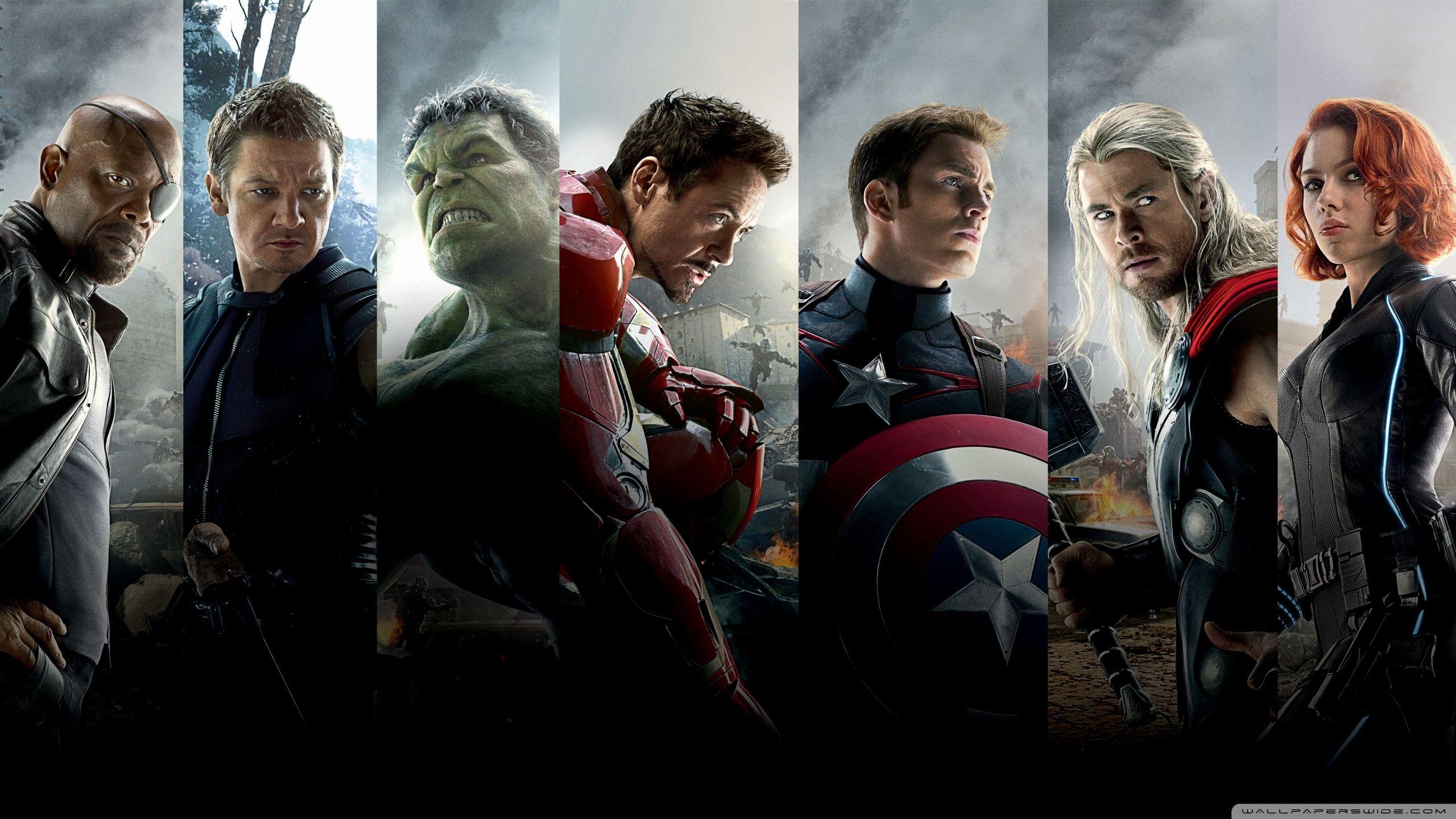 2560x1440 The Avengers Age of Ultron Team Ultra HD Desktop Background Wallpaper for : Widescreen & UltraWide Desktop & Laptop : Multi Display, Dual Monitor : Tablet