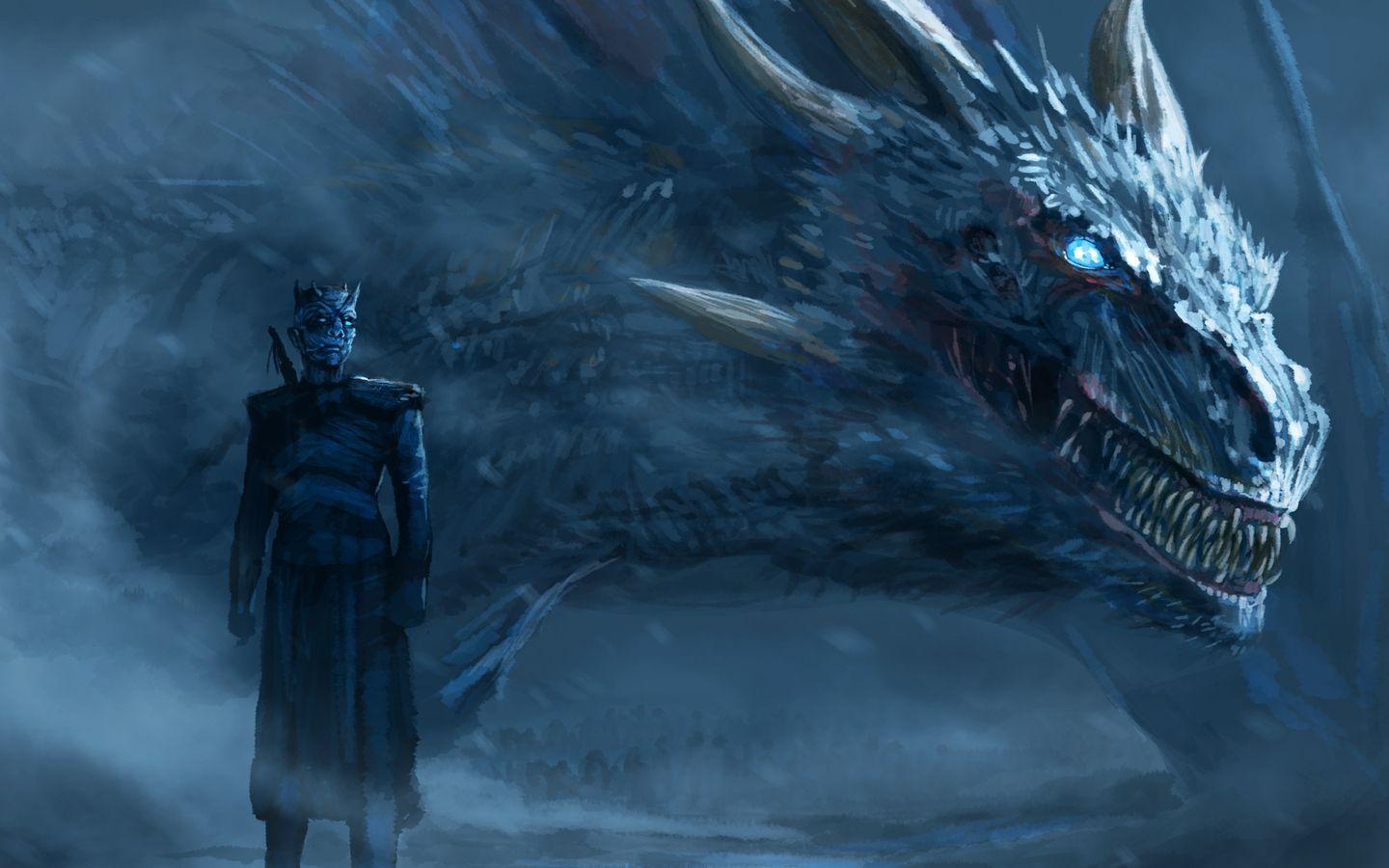 1440x900 Night King Blue Eyes White .