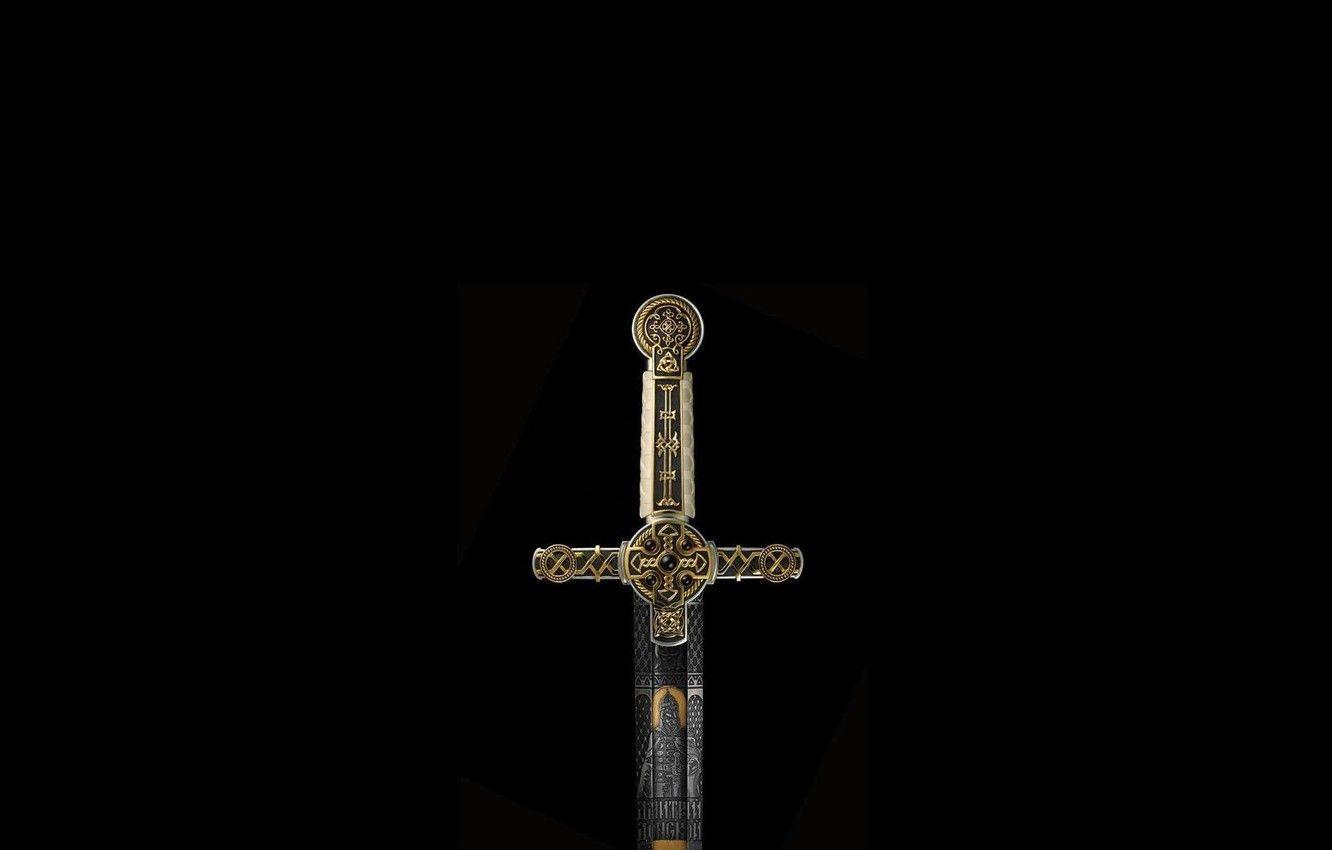 1332x850 Black, Sword, Weapons, Russian Sword .