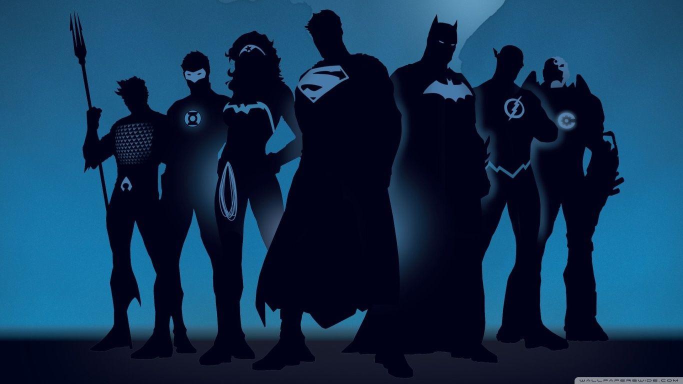 1366x768 DC Heroes Ultra HD Desktop Background .