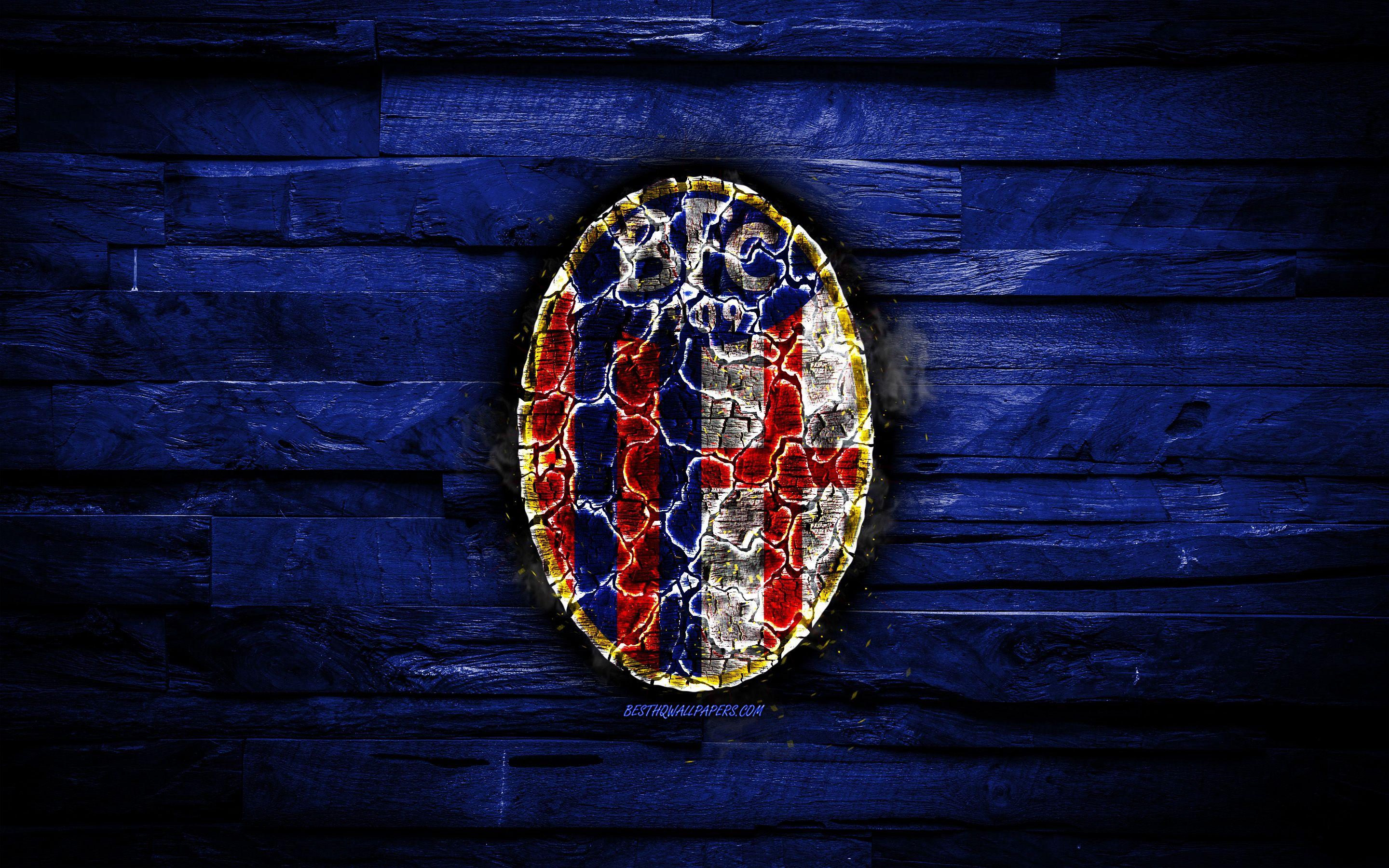 2880x1800 Download wallpaper Bologna FC, fiery .