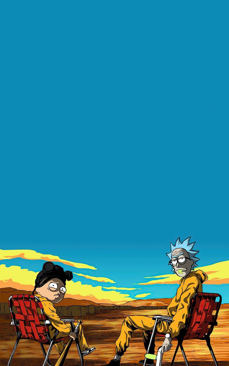 800x1280 Rick And Morty Breaking Bad 4k .