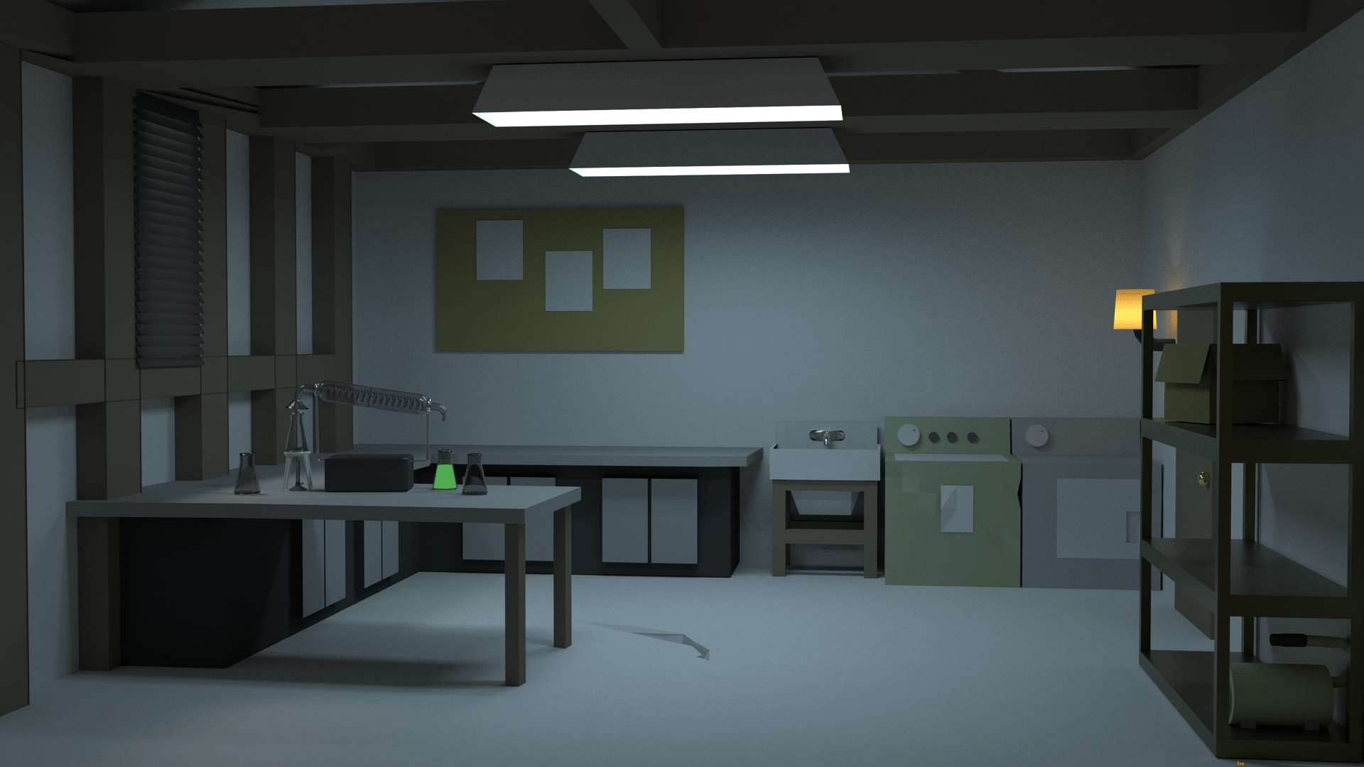 1920x1080 attempt at a large scale render. :