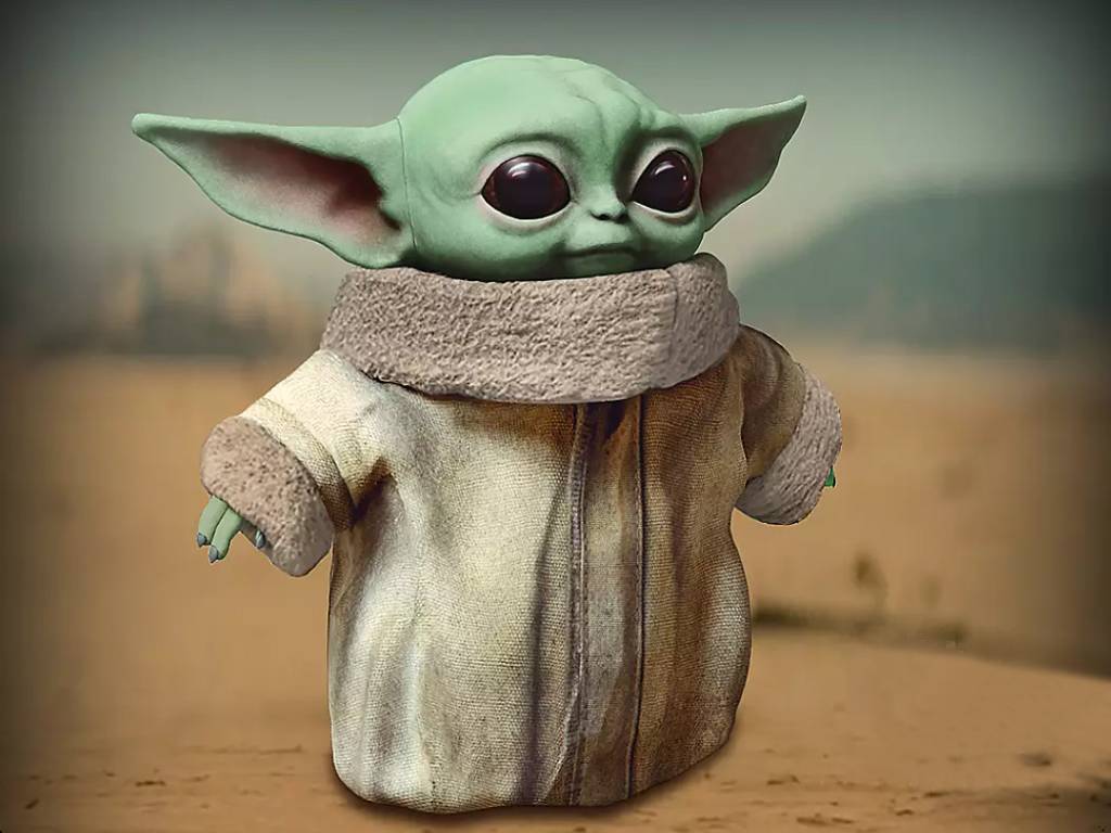 1024x768 Lego Baby Yoda