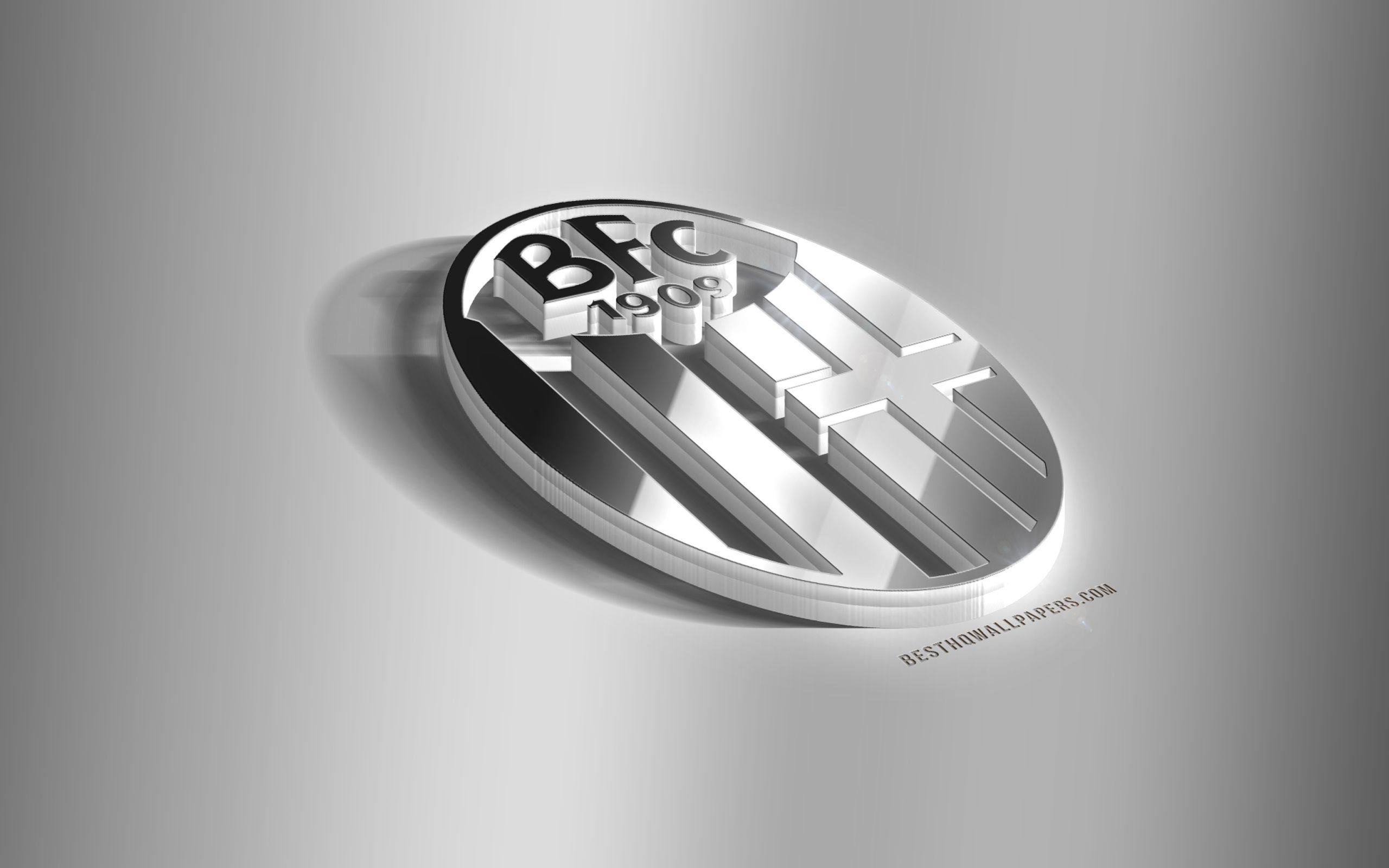 2560x1600 wallpaper Bologna FC, 3D steel .