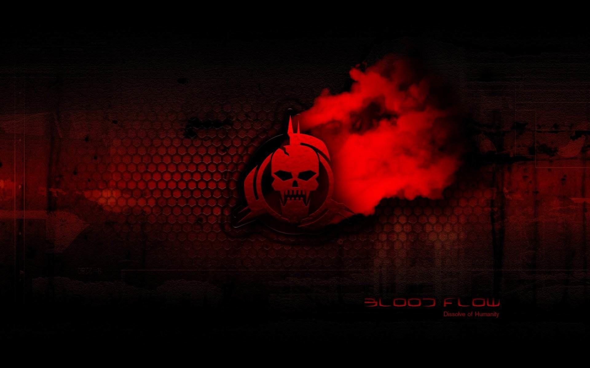 1920x1200 Red Punisher Skull
