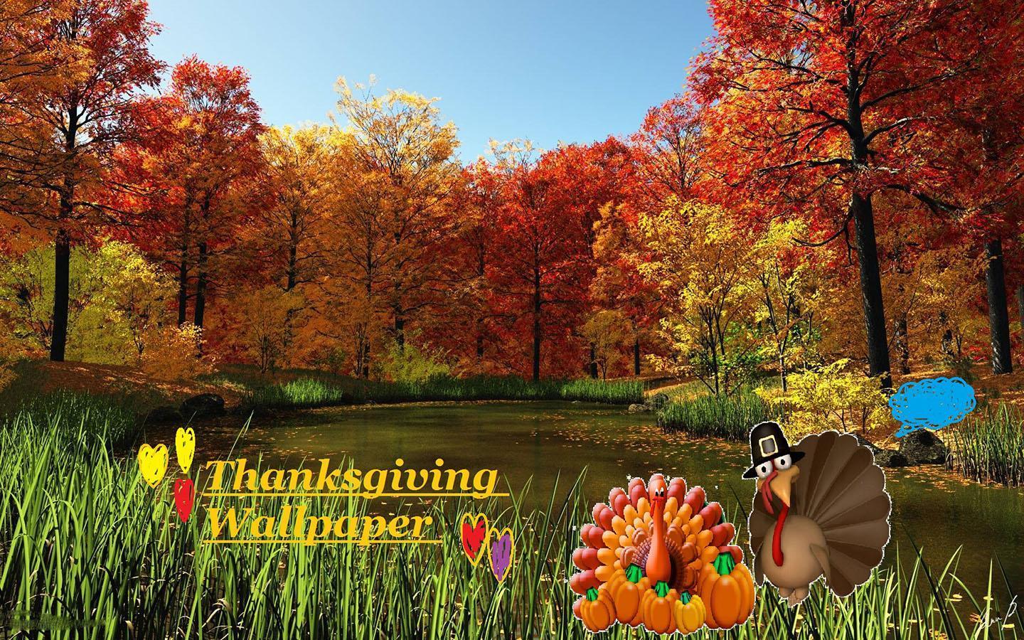 1440x900 3D Thanksgiving Wallpaper for Android .