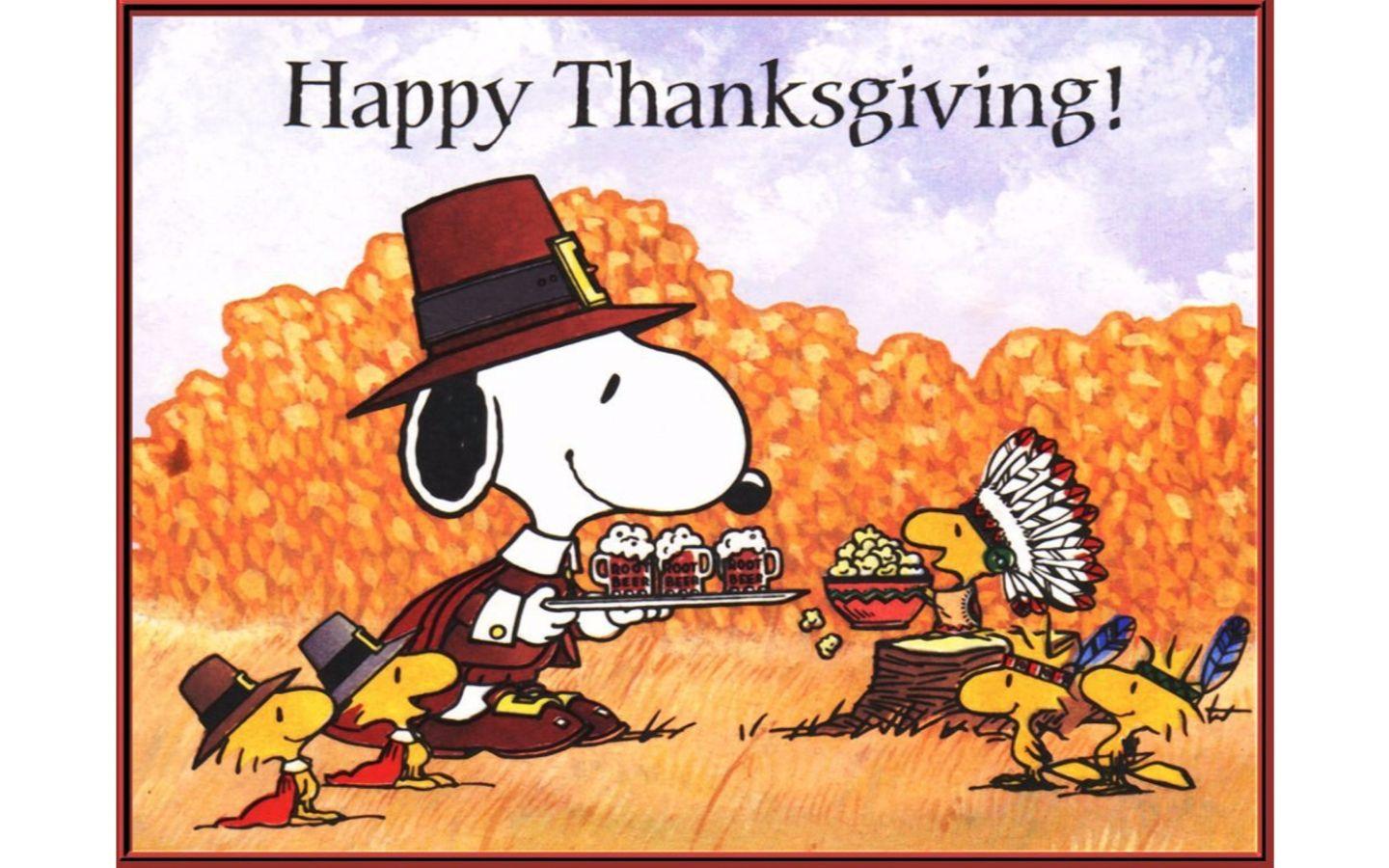 1440x900 Snoopy Thanksgiving S wallpaper in .