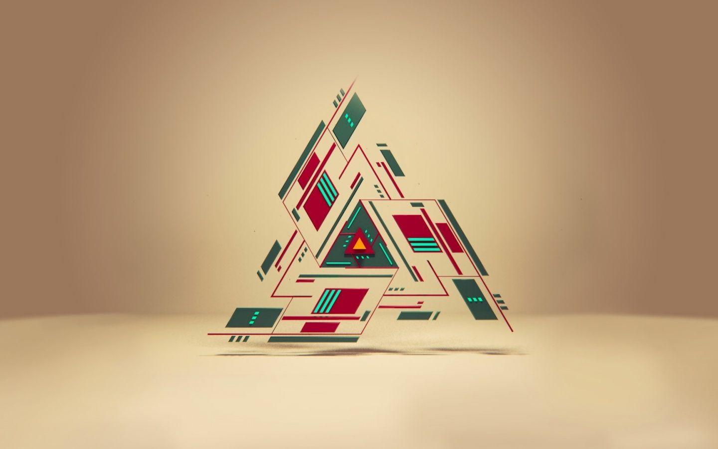 1440x900 Abstract Triangle desktop PC .