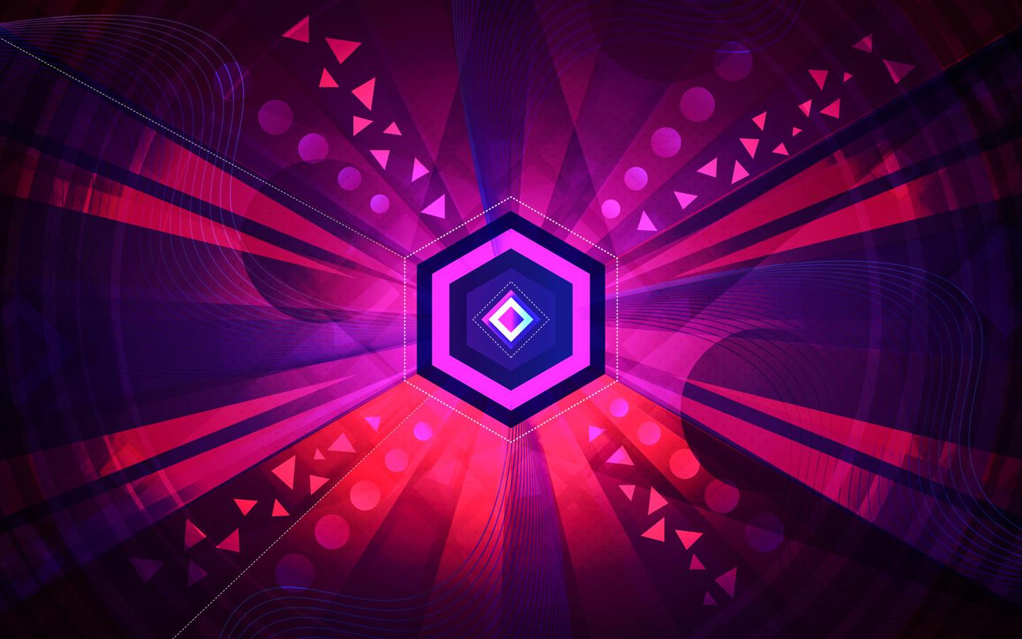 1440x900 Abstract Octagon Vector .