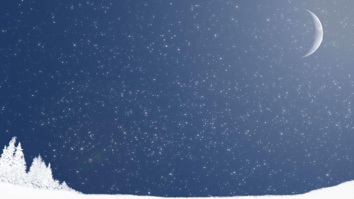 1244x700 Winter snow night snow landscapes wallpaperx1080