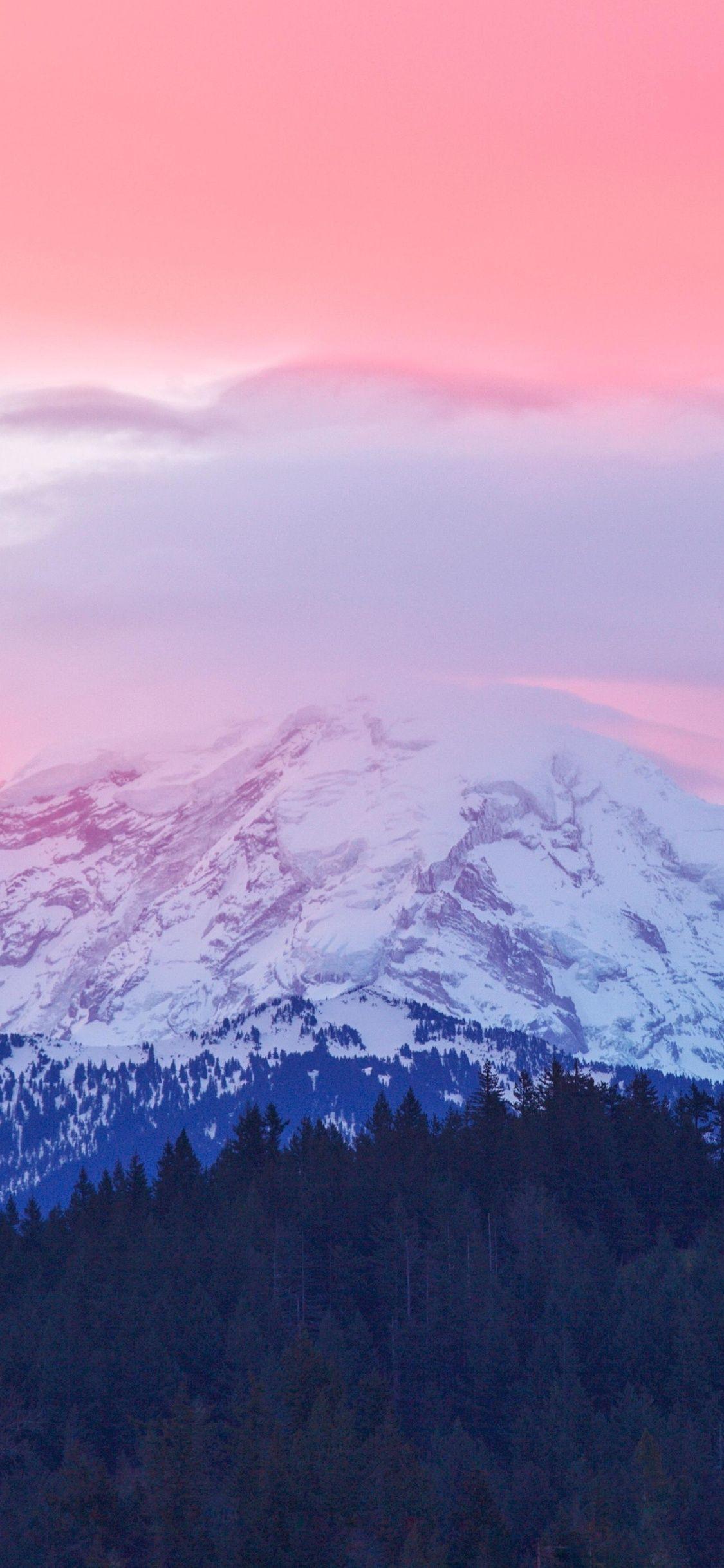 1125x2436 Mount Rainier Sunrise Washington 5k iPhone XS, iPhone iPhone X HD 4k Wallpaper, Image, Background, Photo and Picture