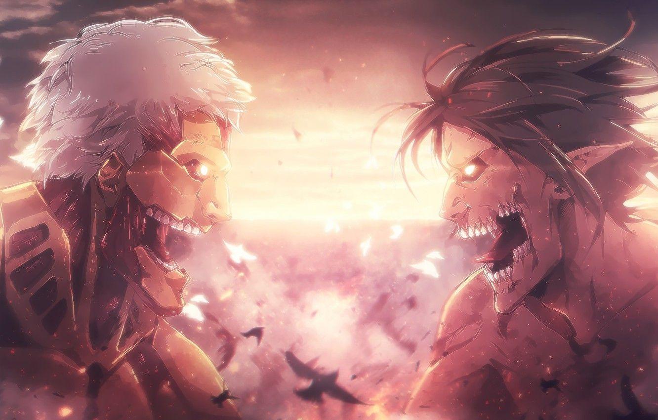 1332x850 Wallpaper monster, anime, fight, asian .anime.