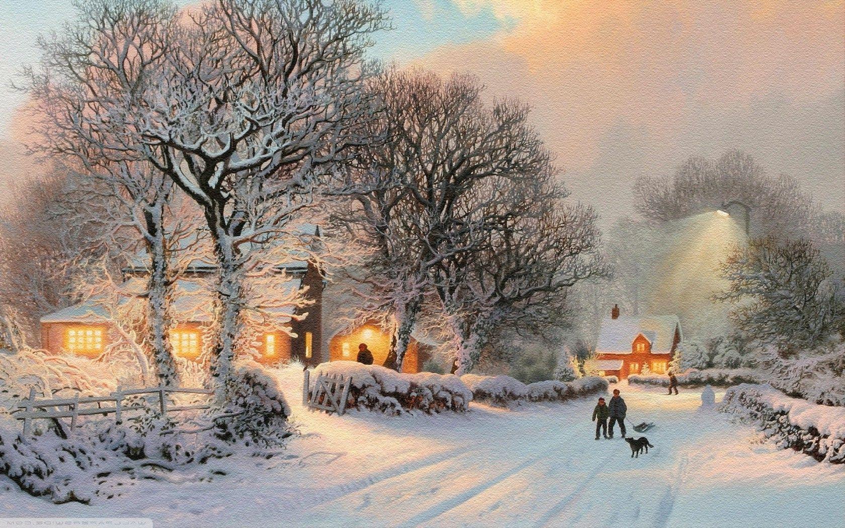 Winter Painting Wallpapers - Top Free Winter Painting Backgrounds