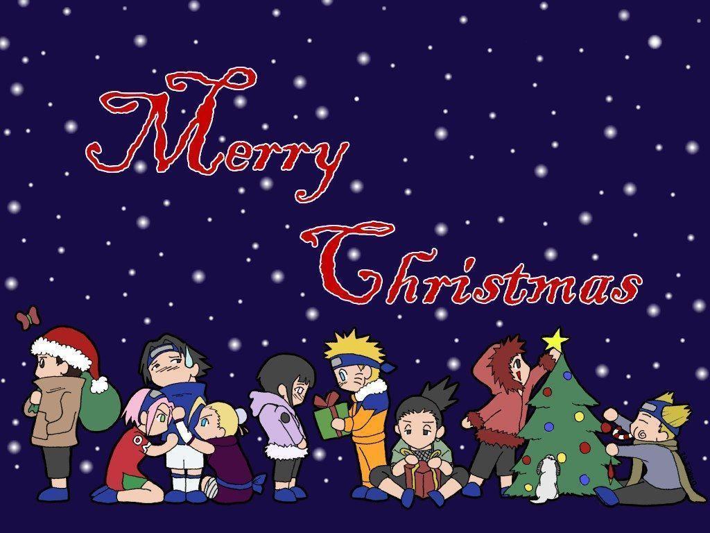 1024x768 Naruto Christmas Wallpaper
