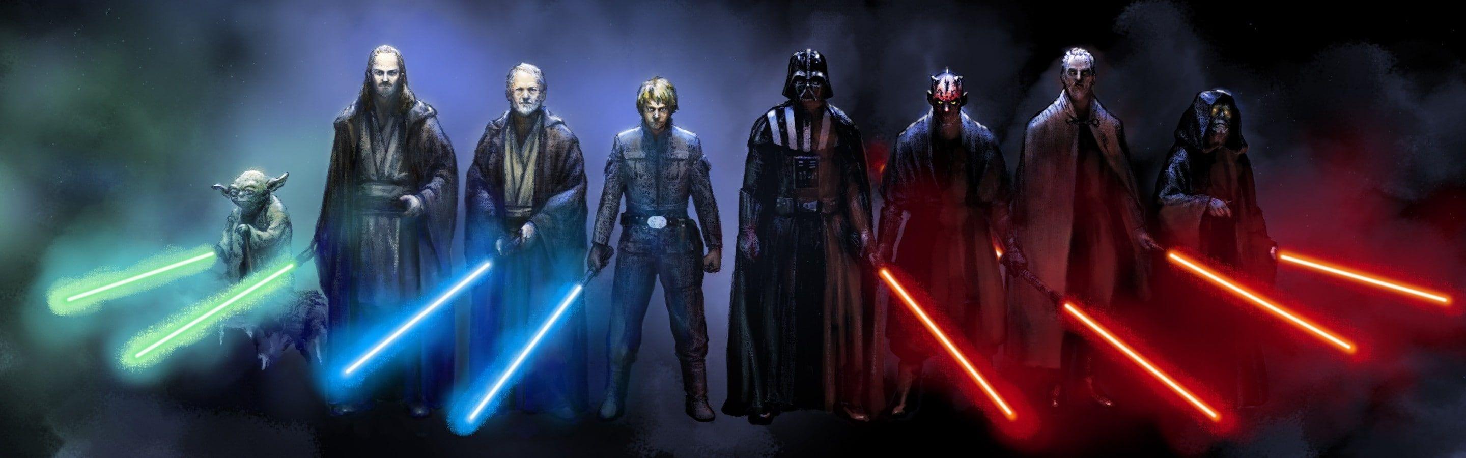 2880x900 Anakin Skywalker Count Dooku Darth Maul .com