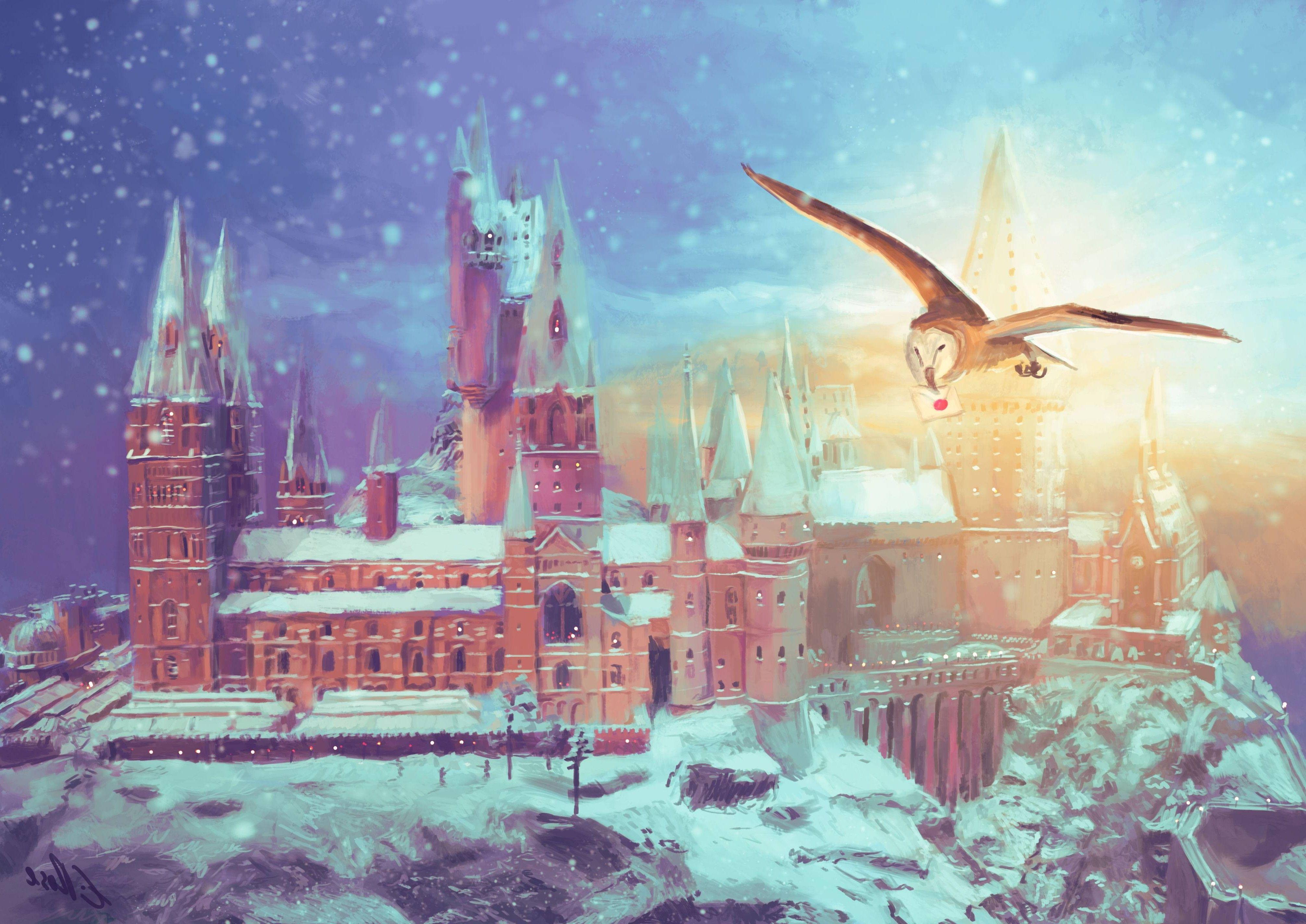 4026x2848 architecture ancient castle trees nature digital art birds owl