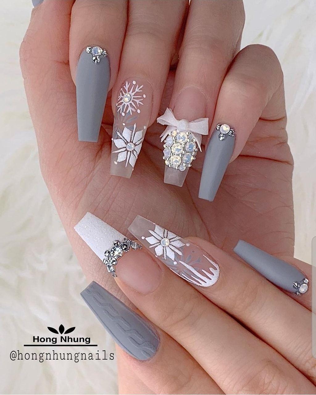 1024x1280 Christmas nails, Winter nail designs .com
