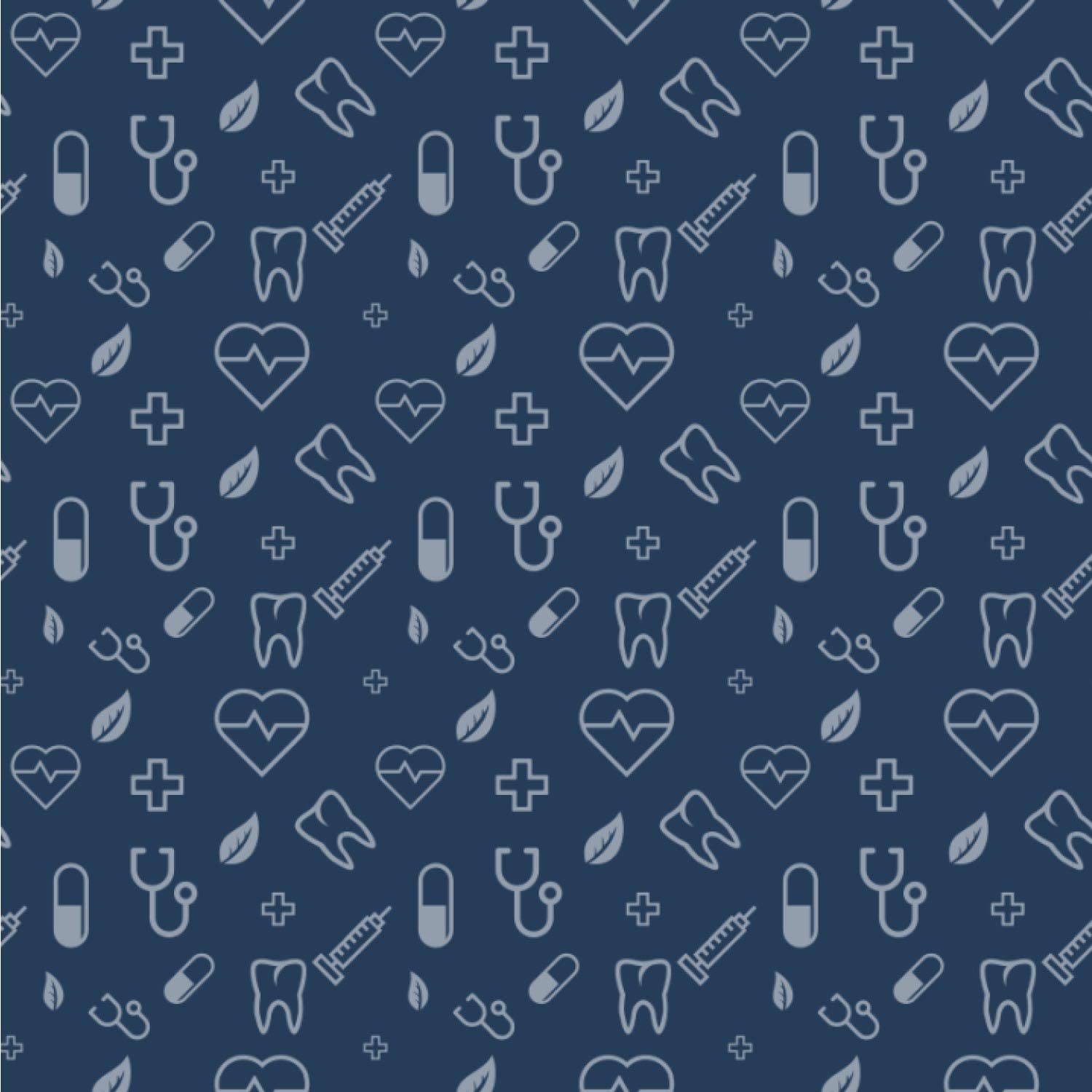 1500x1500 YouCustomizeIt Medical Doctor Wallpaper & Surface Covering (Peel & Stick 24x 24 Sample): Furniture & Decor