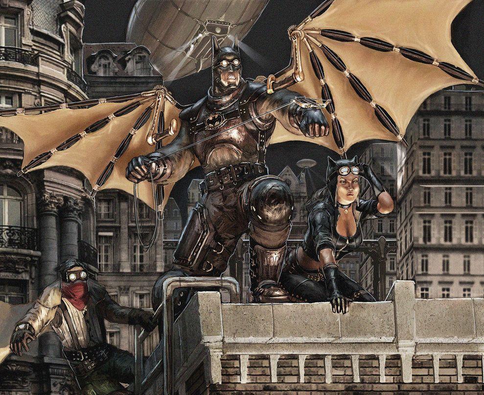 989x807 Steampunk Batman By R Tan