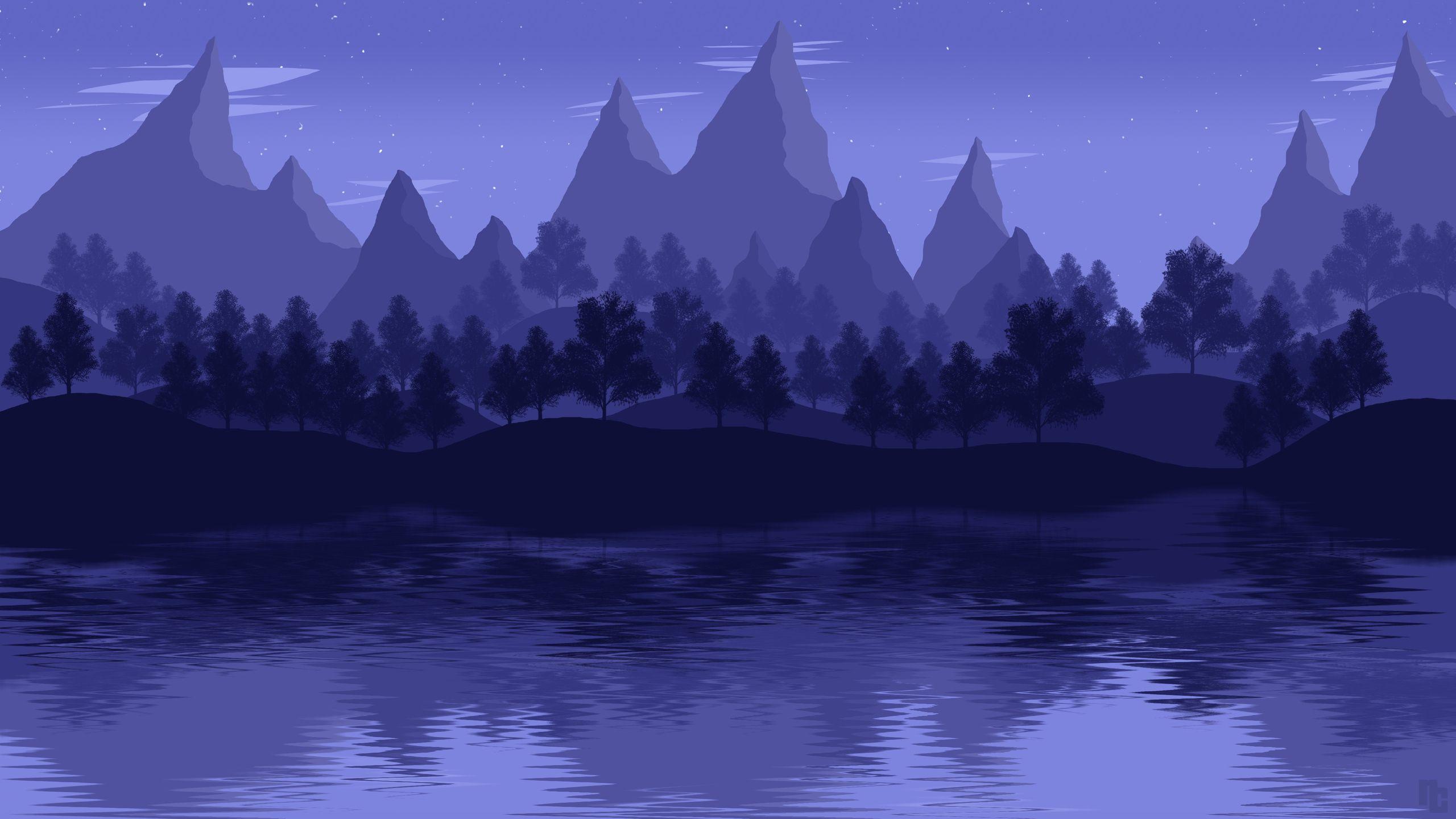 2560x1440 Mountain Lake Landscape 4k .