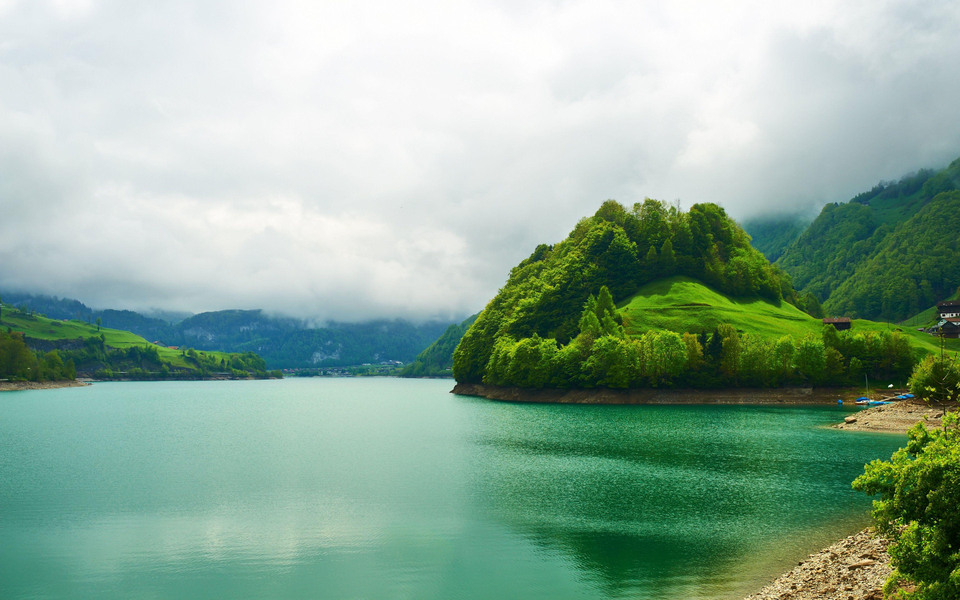3840x2400 Desktop Wallpaper Switzerland's Emerald .