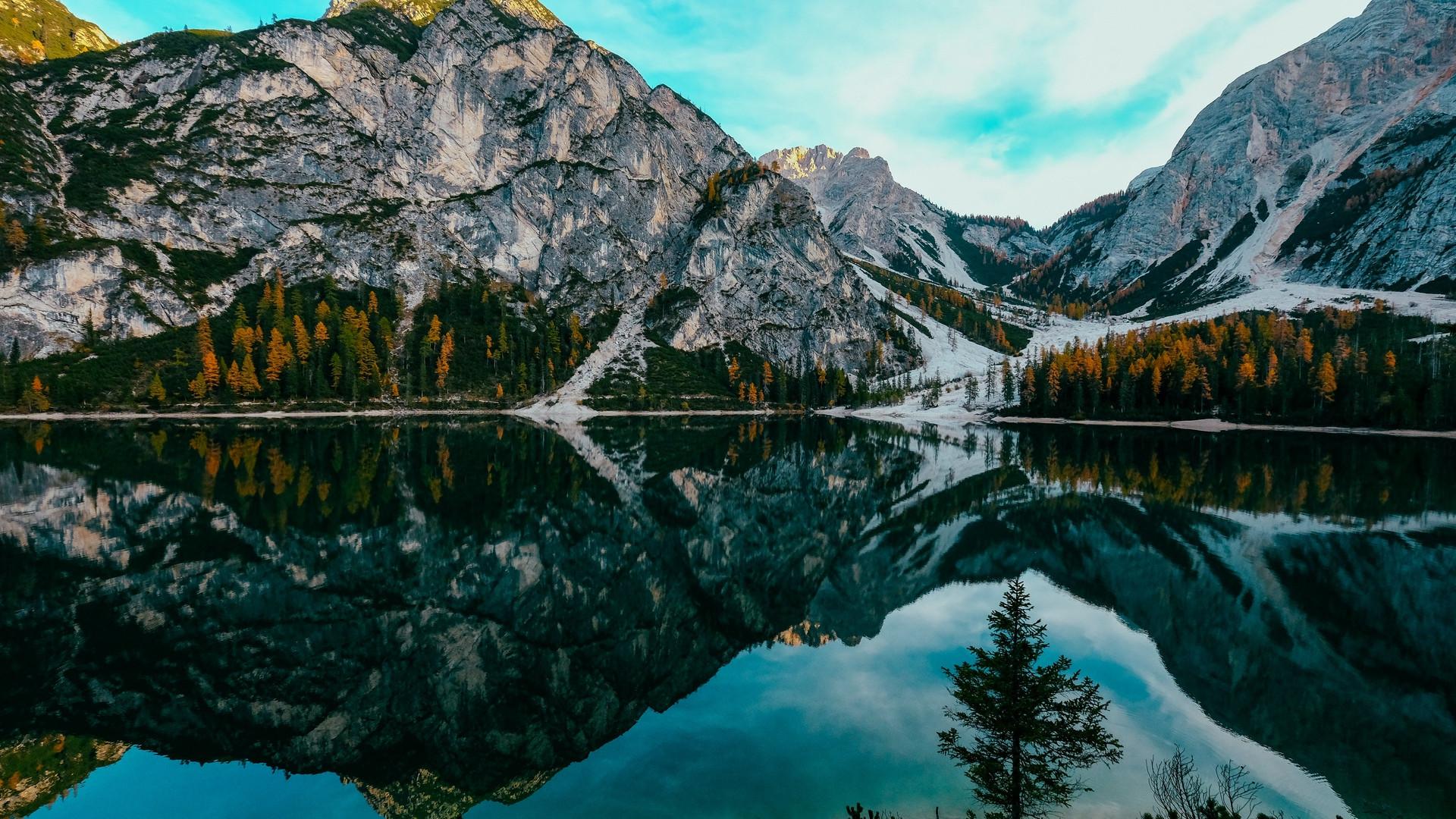 1920x1080 Wallpaper Mountains, Lake, Landscape .