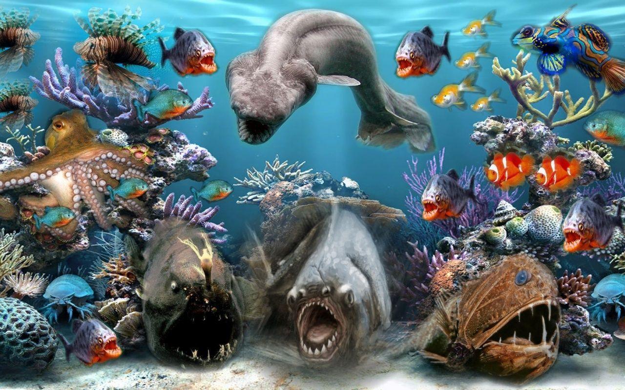 1280x800 Sea Animals
