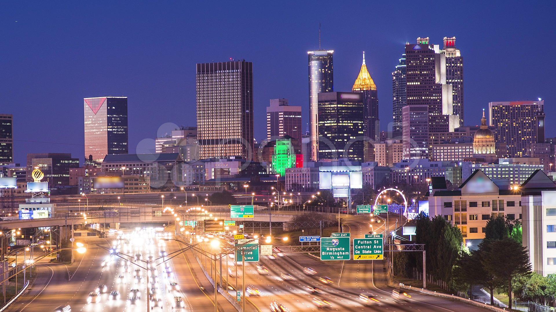 1920x1080 Atlanta Georgia Skyline Stock .