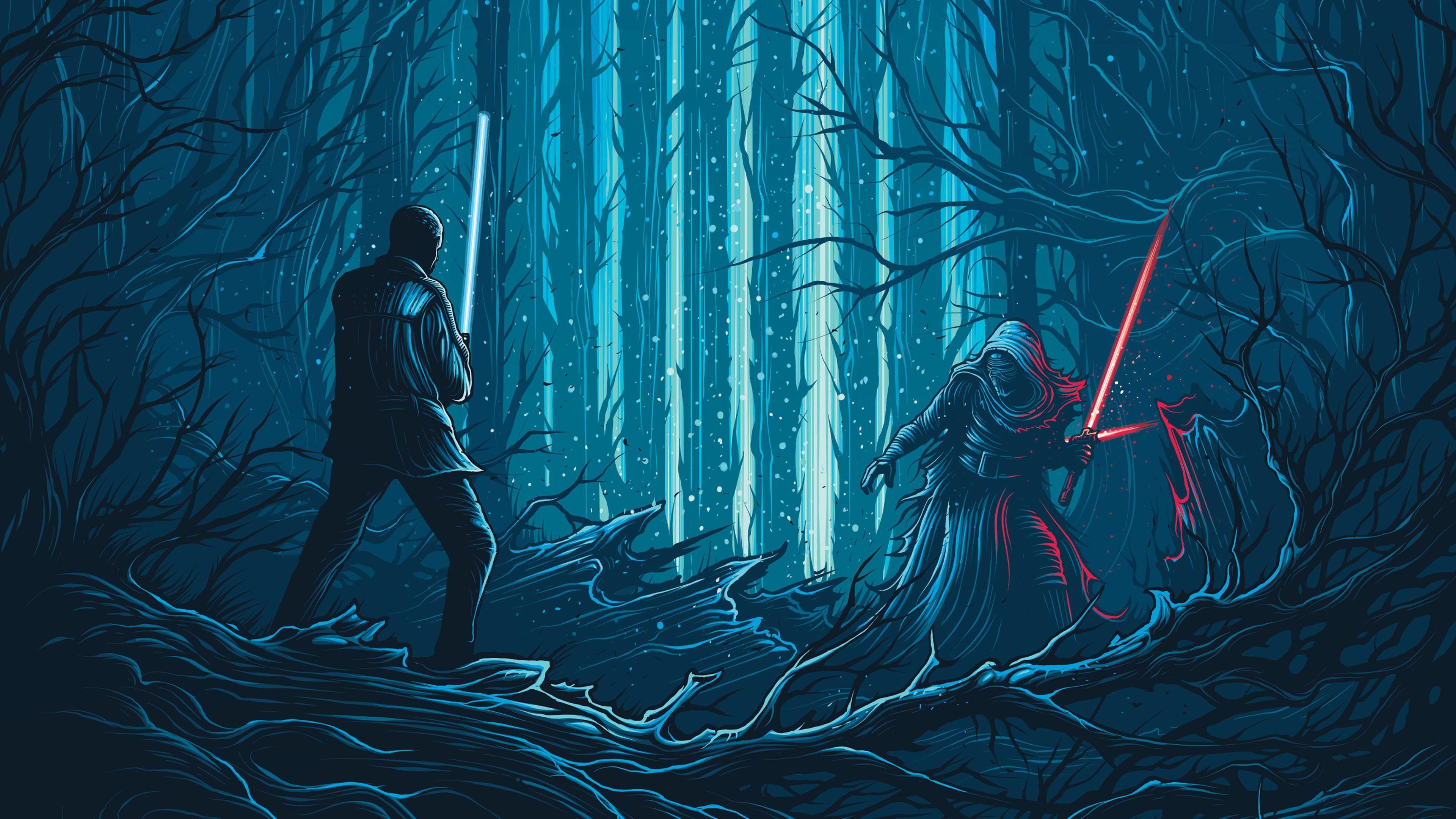 3840x2160 Star Wars Cartoon Wallpaper
