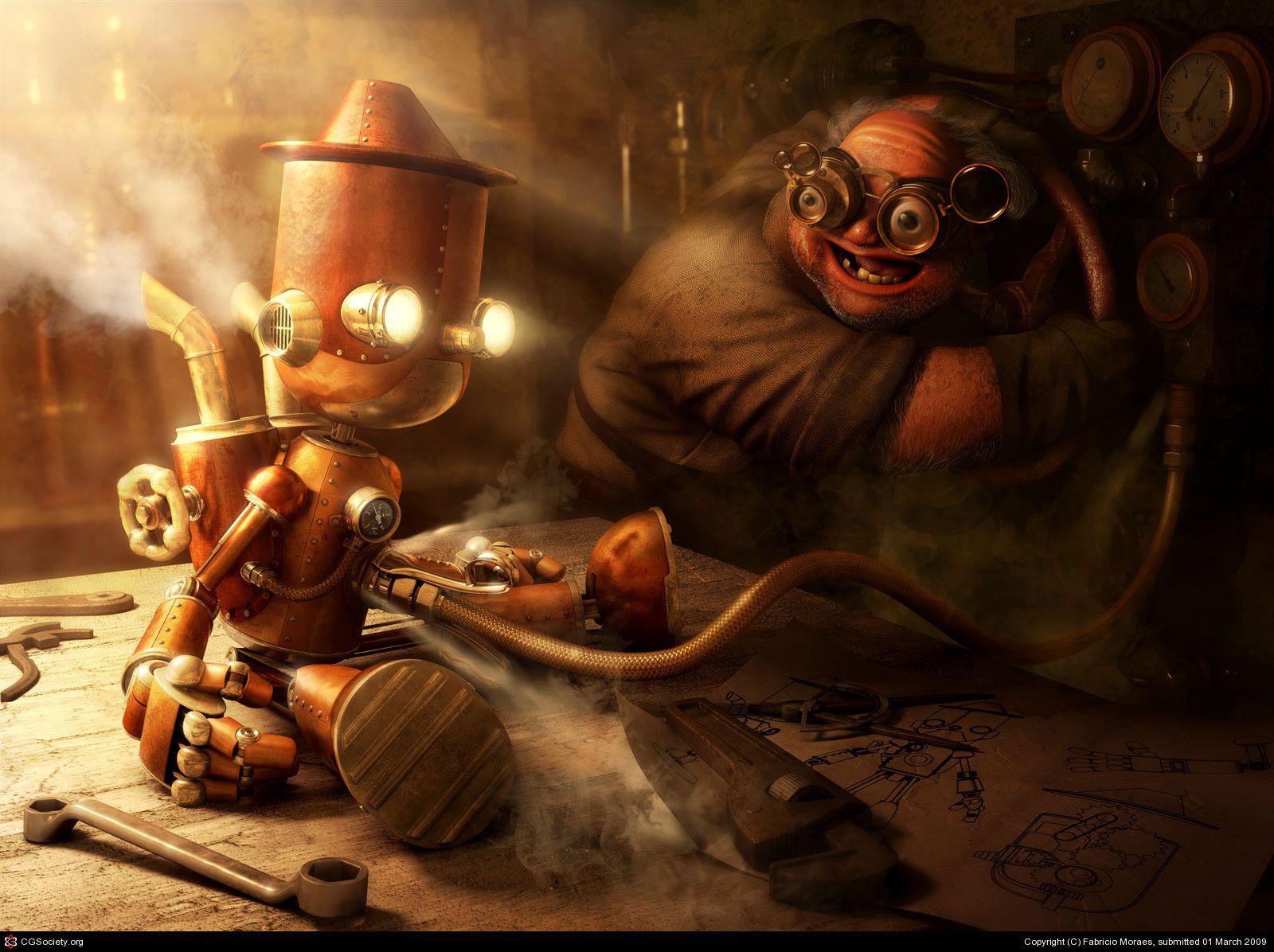 1600x1196 Stunning Steampunk Desktop Wallpaper