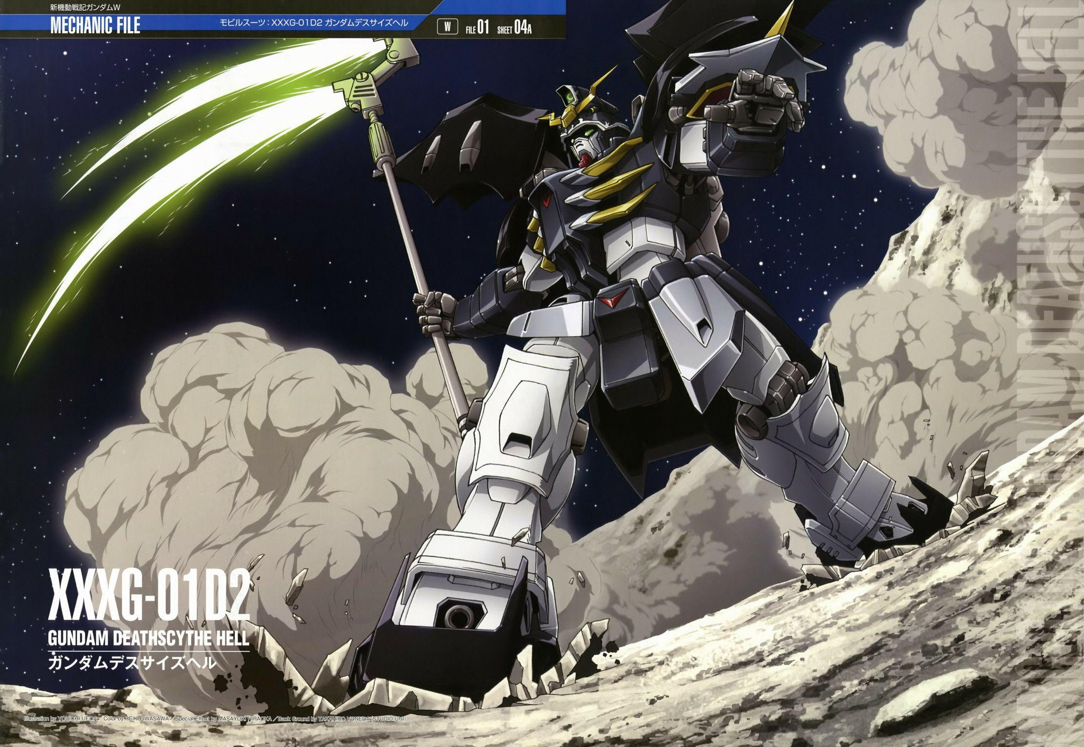 2229x1536 Deathscythe Hell Mecha File Gundam Wing .