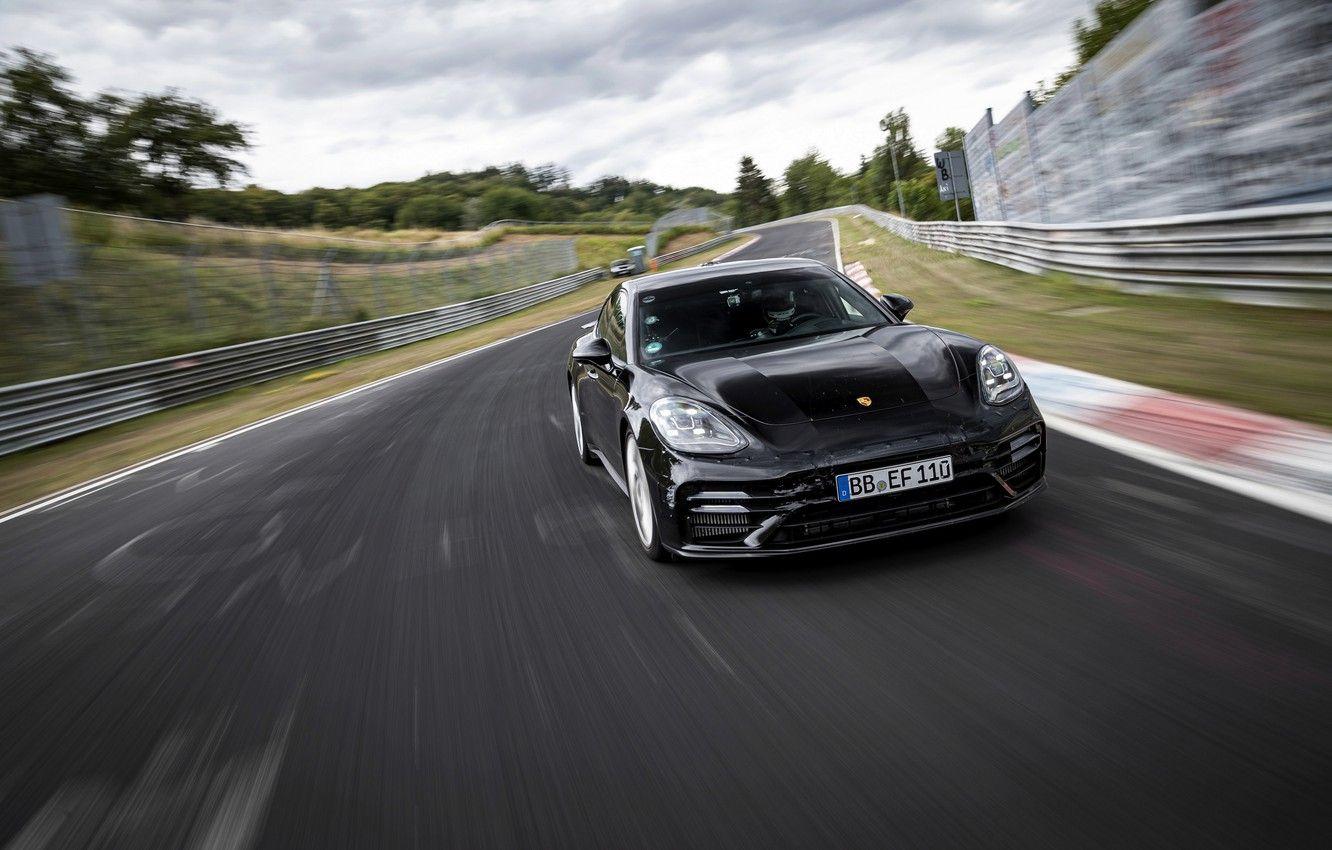 1332x850 black, Porsche, Panamera, track .avto.