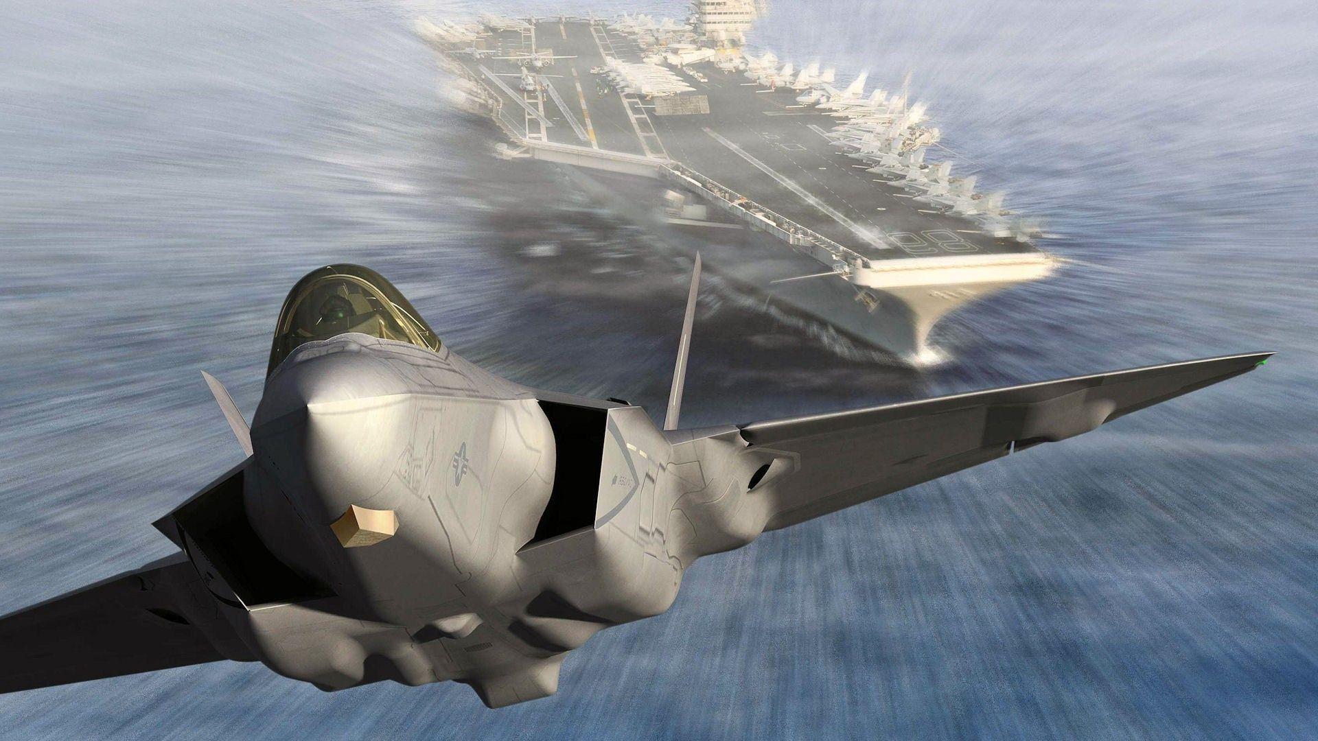 1920x1080 Takeoff from an aircraft carrier. iPhone wallpaper for free