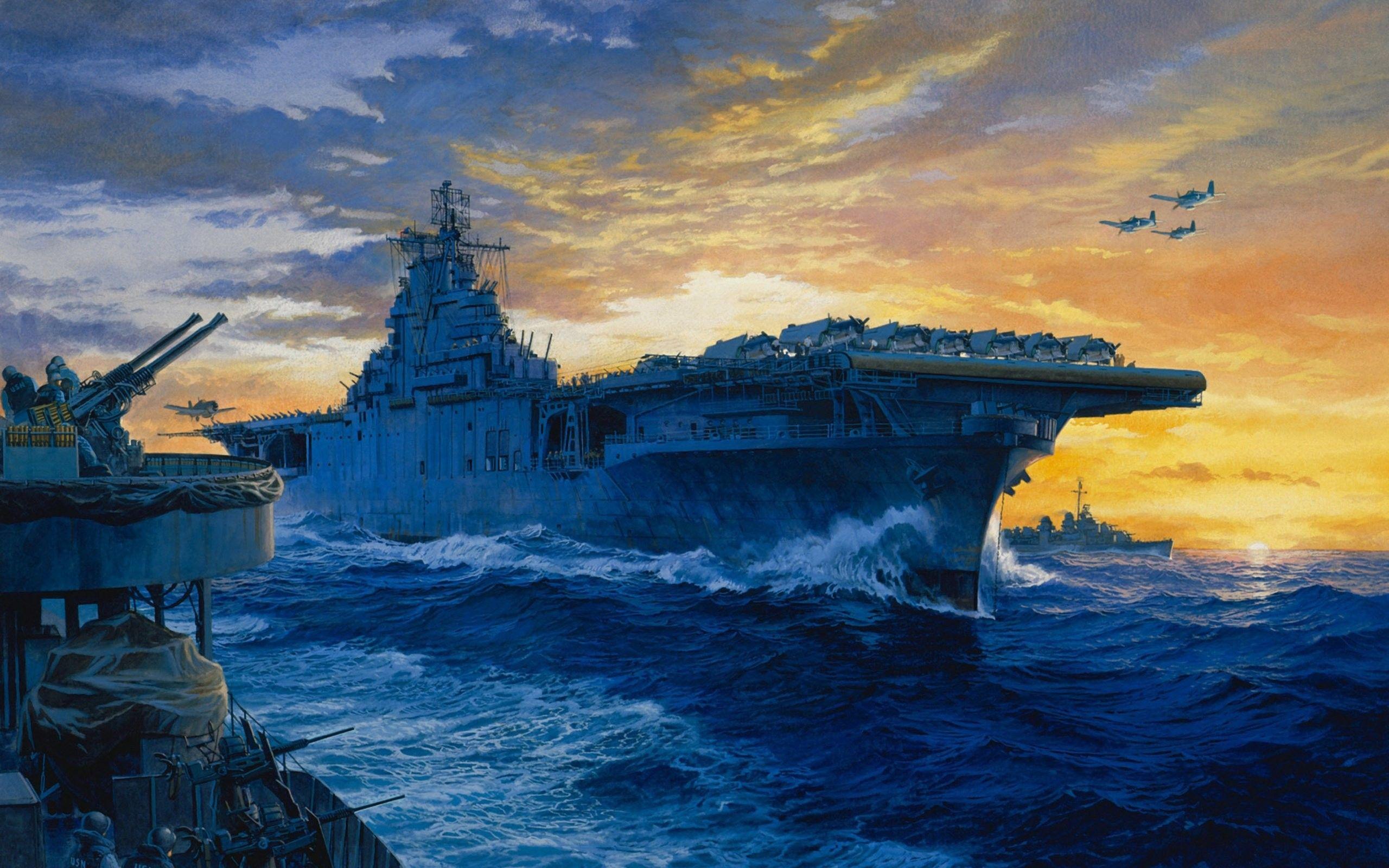 2560x1600 Aircraft Carrier Wallpaper