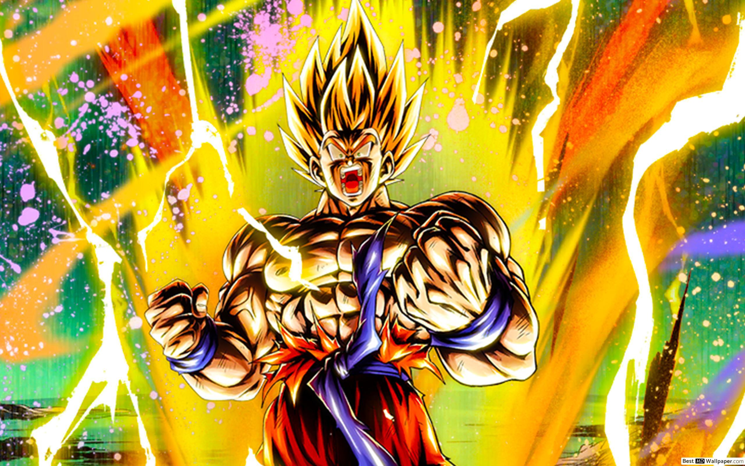 2560x1600 Super Saiyan Goku Angry from Dragon Ball Z [Dragon Ball Legends Arts] for Desktop HD wallpaper download