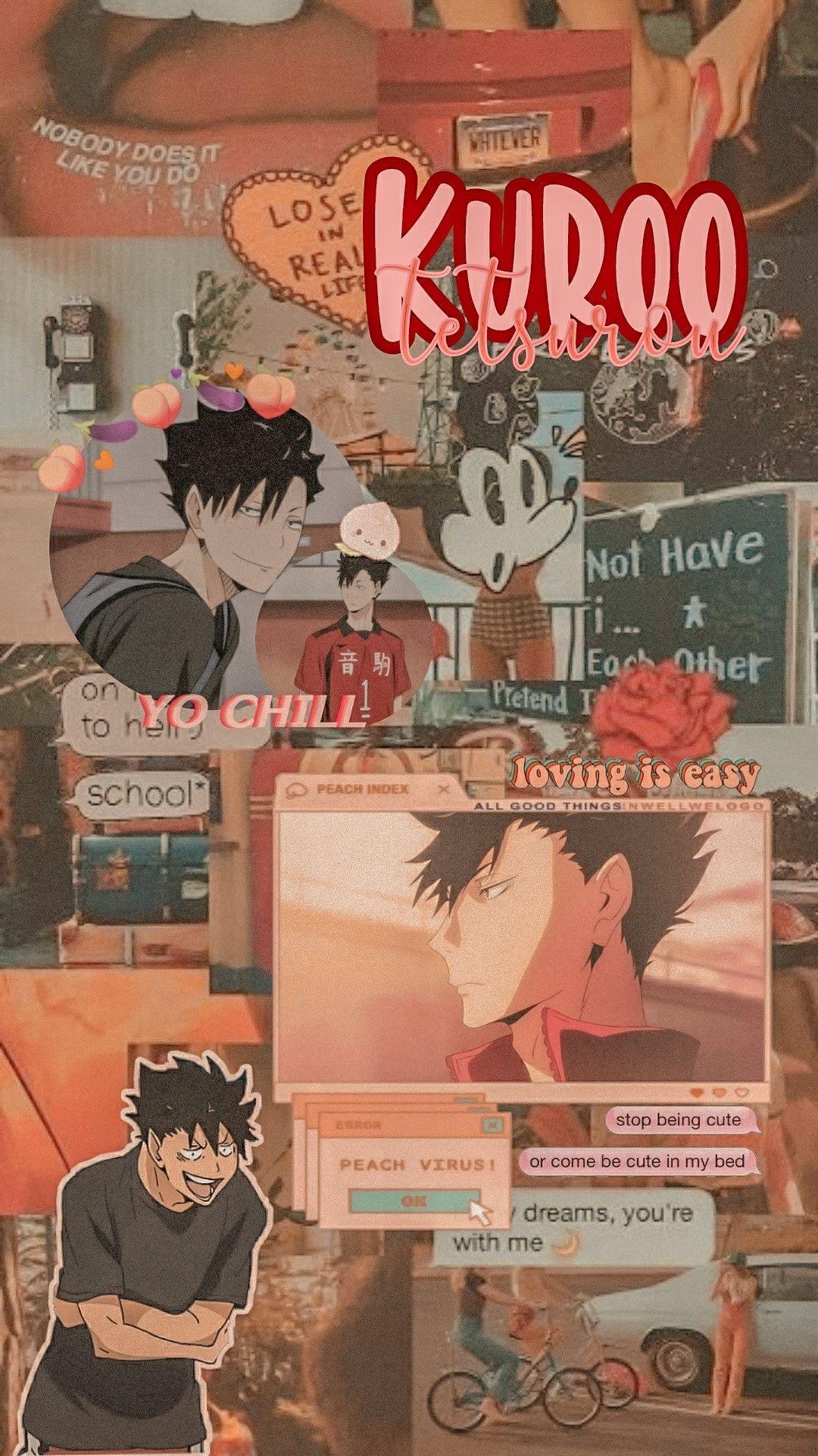 1080x1920 Kuroo tetsurou aesthetic wallpaper. Kuroo haikyuu, Cute anime wallpaper, Kuroo tetsurou