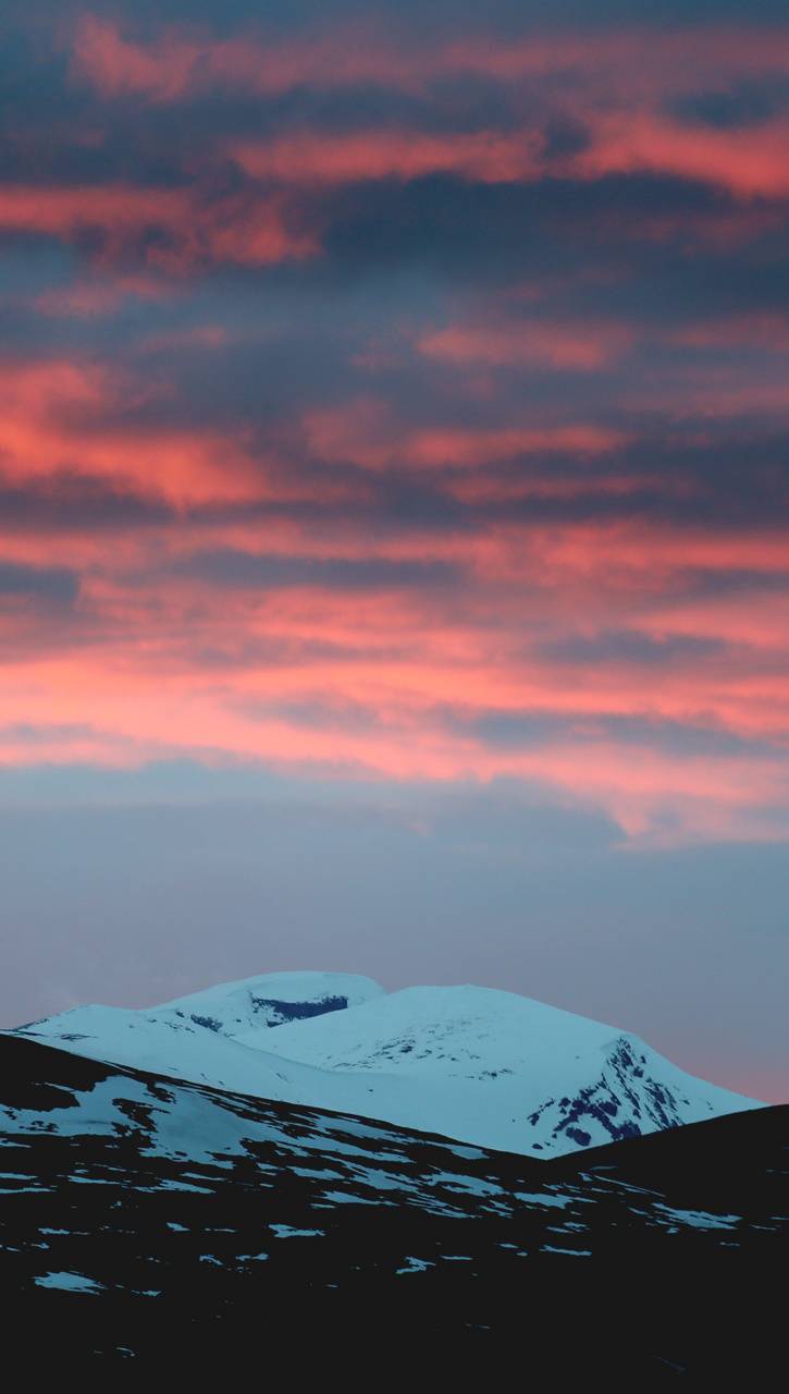 725x1280 Snow Mountain Sunset wallpaper by .