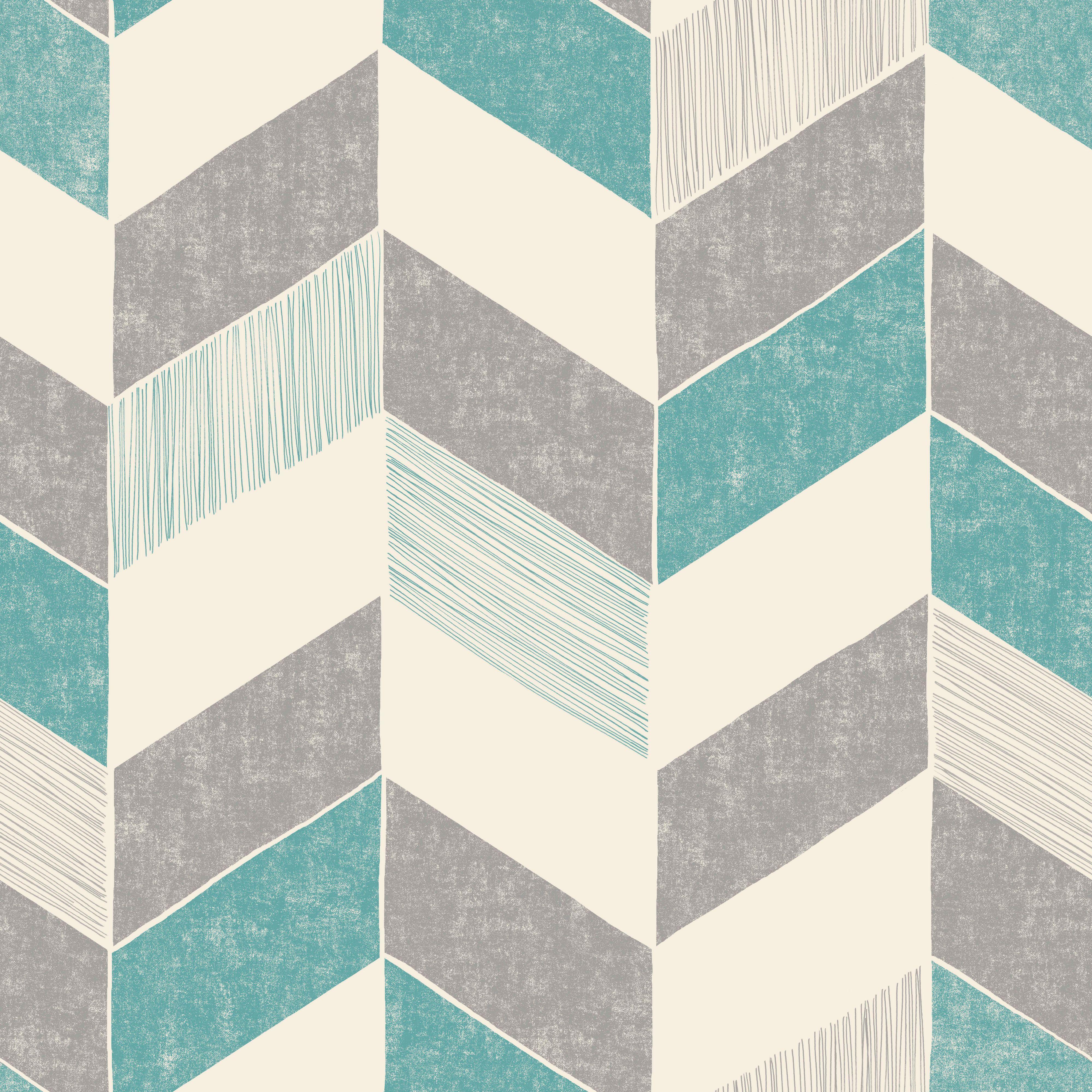 4000x4000 Astrid Teal Geometric Wallpaper .co.uk