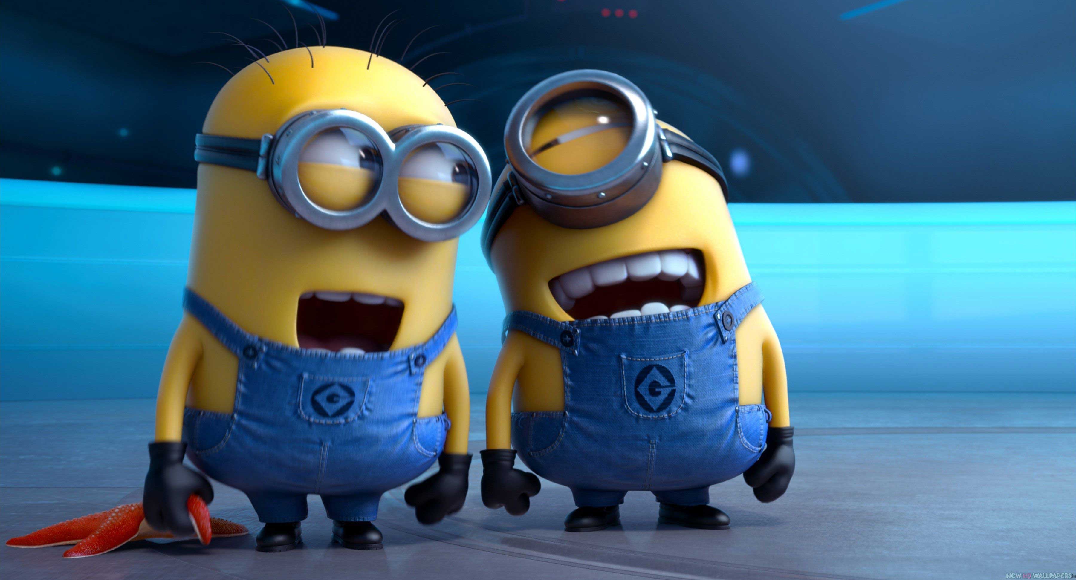 3600x1941 Cute Minions Wallpaper