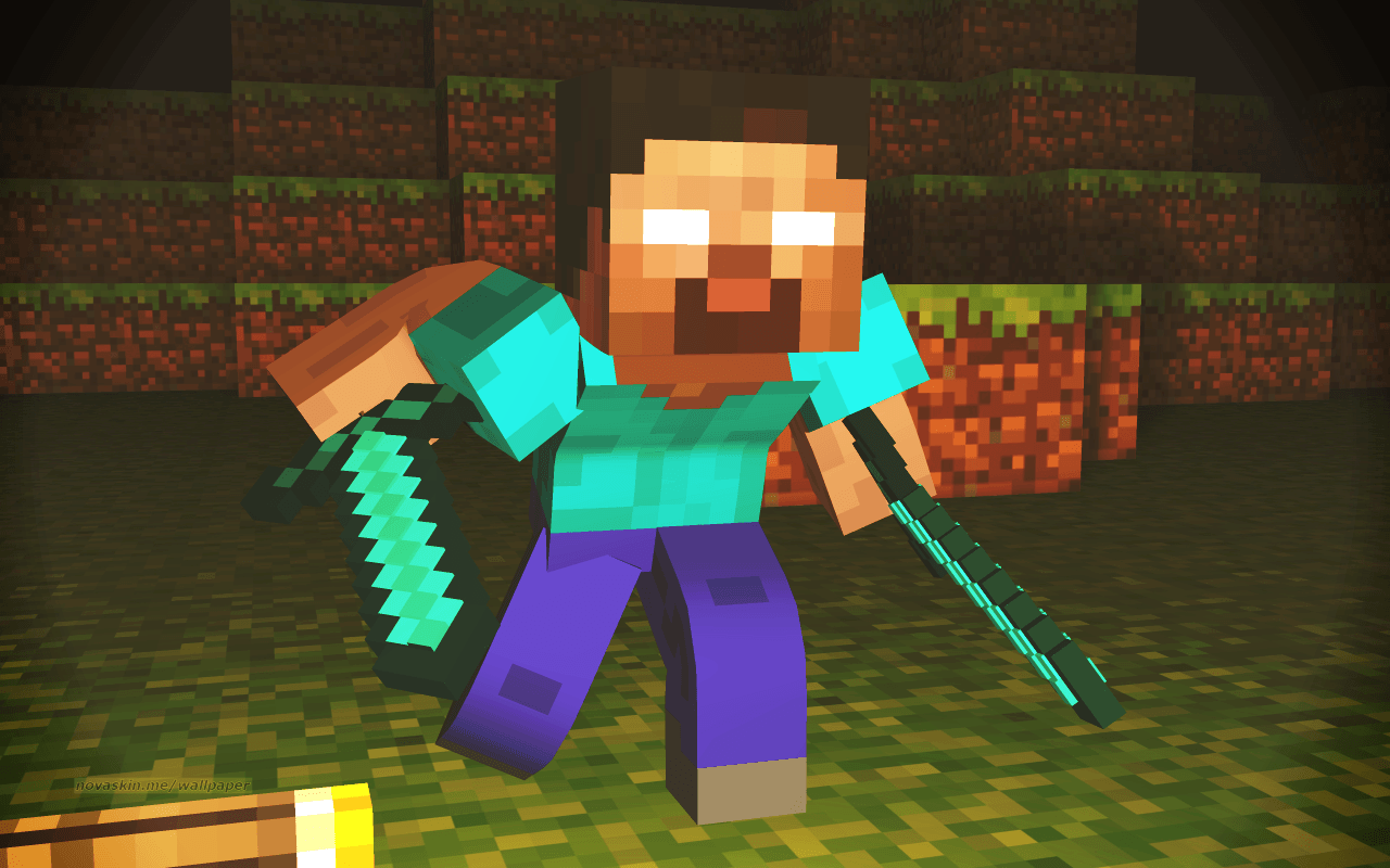 1280x800 Minecraft Scary Herobrine Wallpaper on .wallpaper.dog