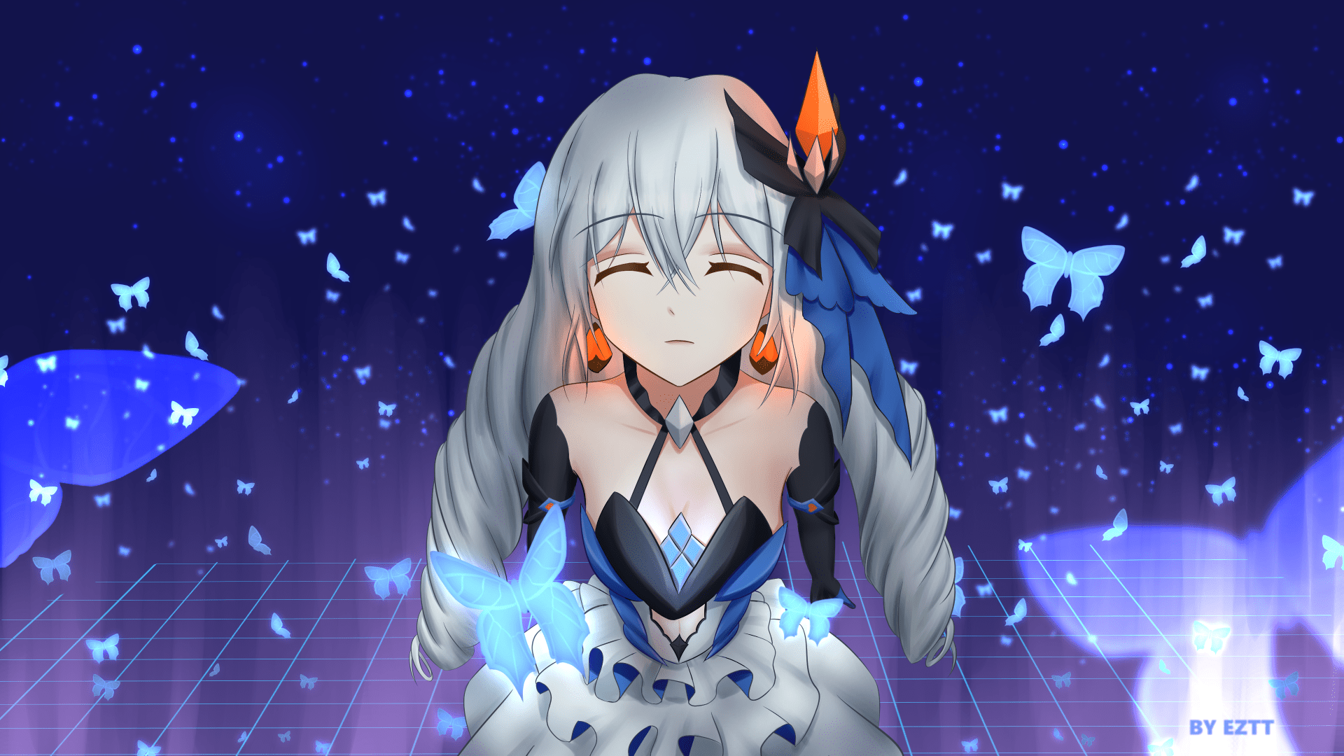 1920x1080 Honkai Impact 3 Bronya Cyberangelarknights Op.