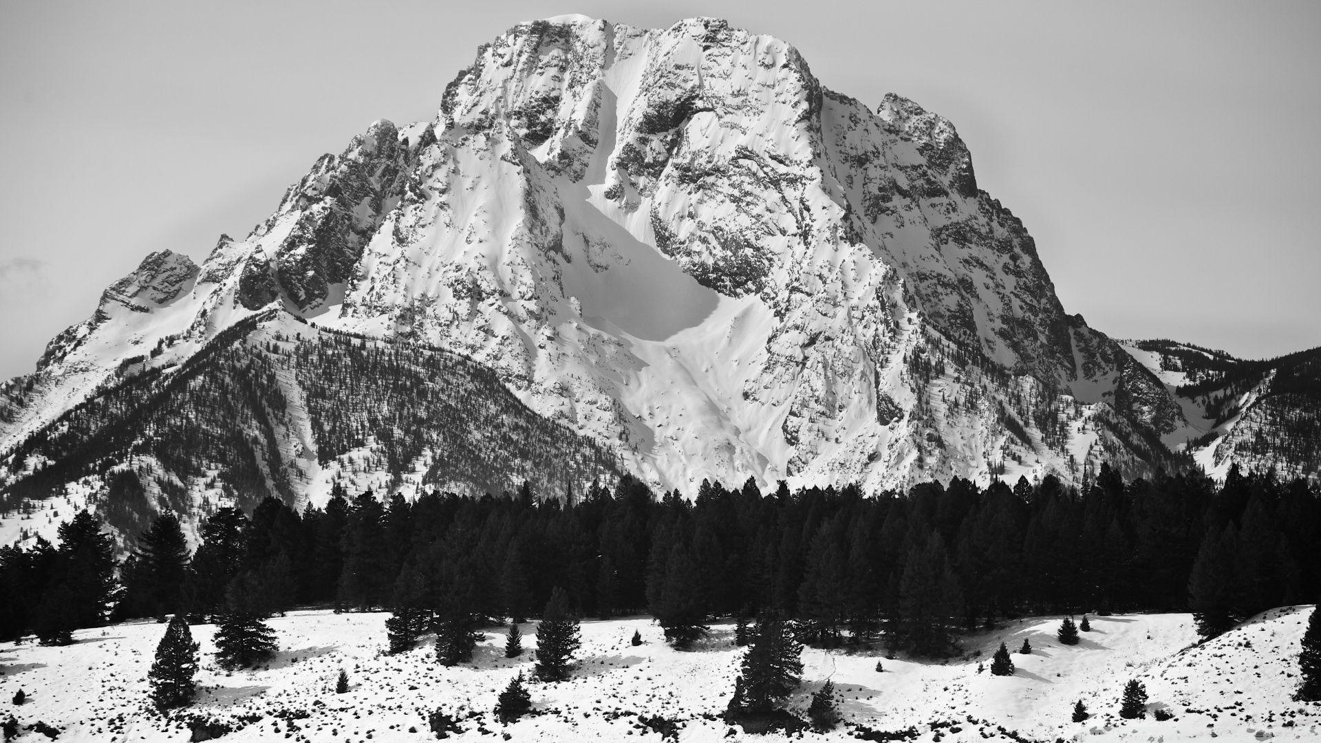 Black and White Mountain Snow Wallpapers - Top Free Black and White 