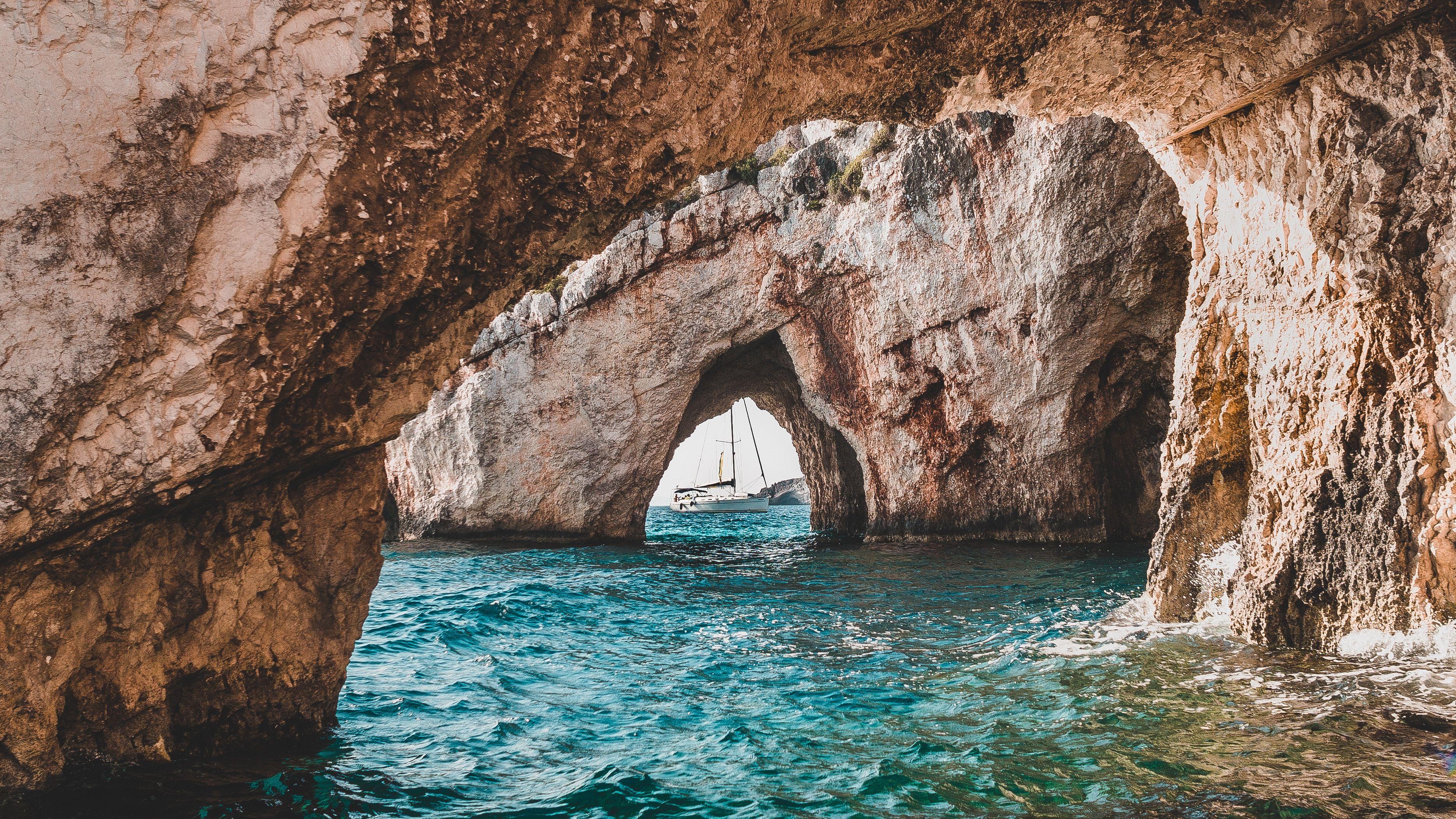 3741x2104 3741x2104 background, blue caves, sea, cove, greece, coast, island, tumblr background, wallpaper, outdoors, nature, Free picture, cave, HD wallpaper, zakynthos, ocean, computer background, HD background, water, shoreline, cool