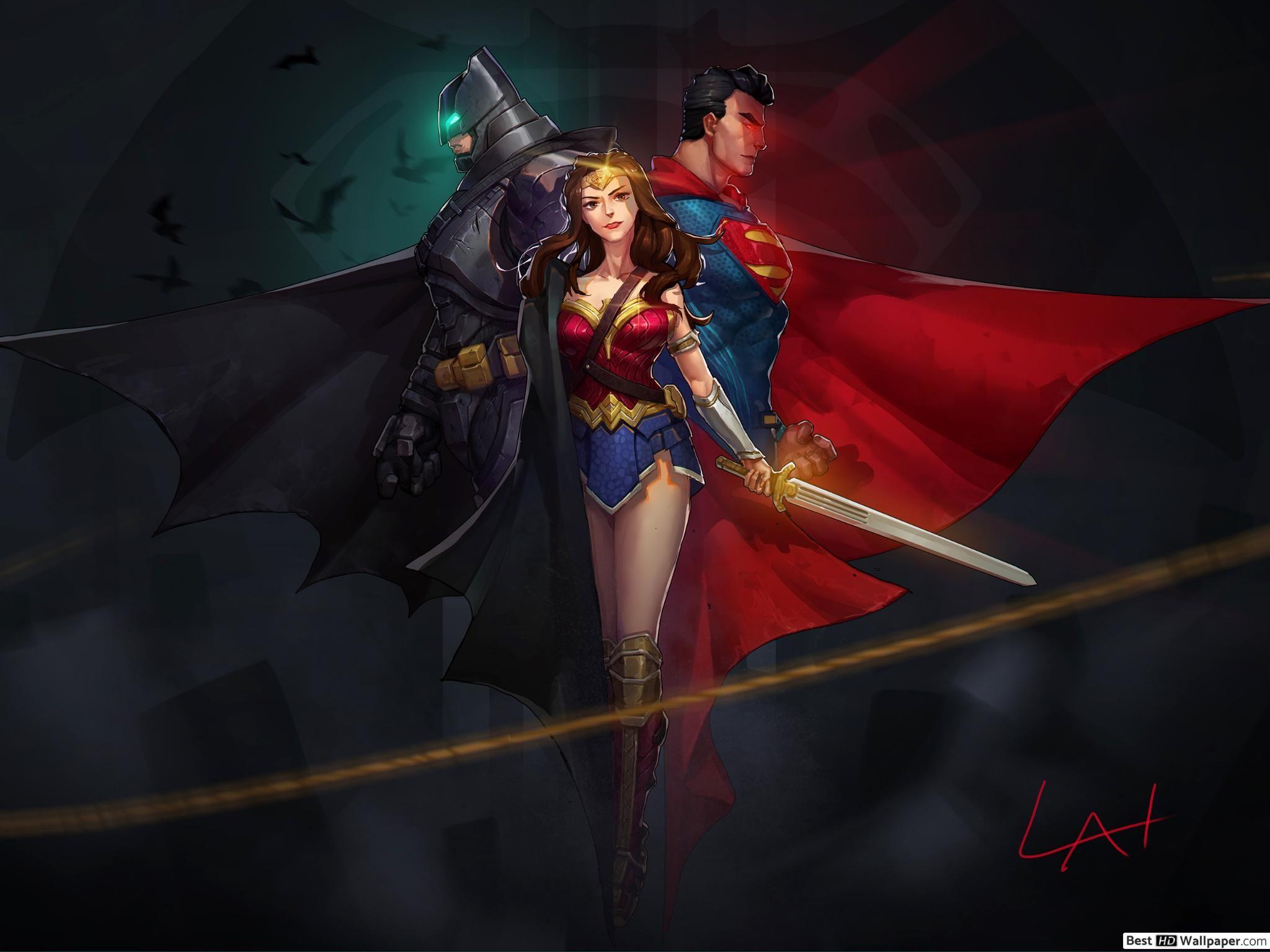 2048x1536 Justice League Heroes Fanart .