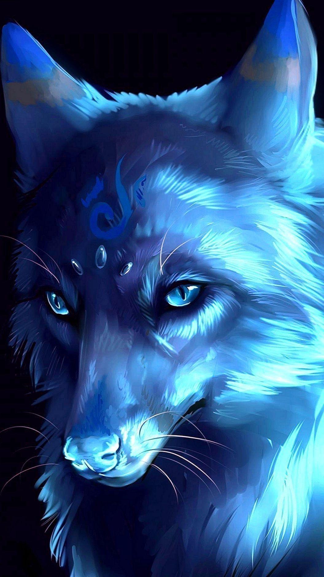 1056x1879 Anime Wolf Girl Galaxy Wallpaper on .wallpaper.dog