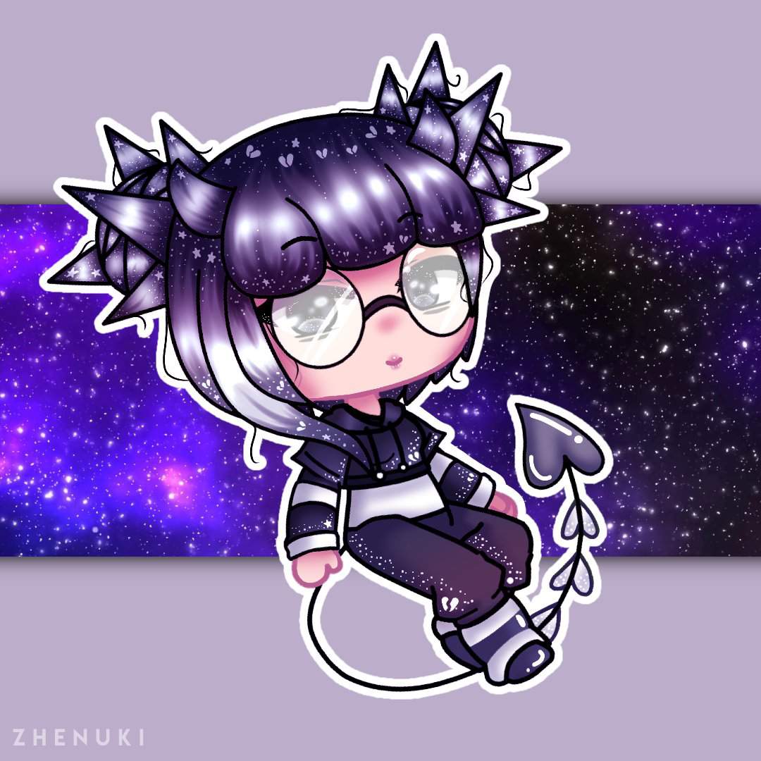 1080x1080 Kawaii Gacha Life Galaxy Wolf Girl .novocom.top